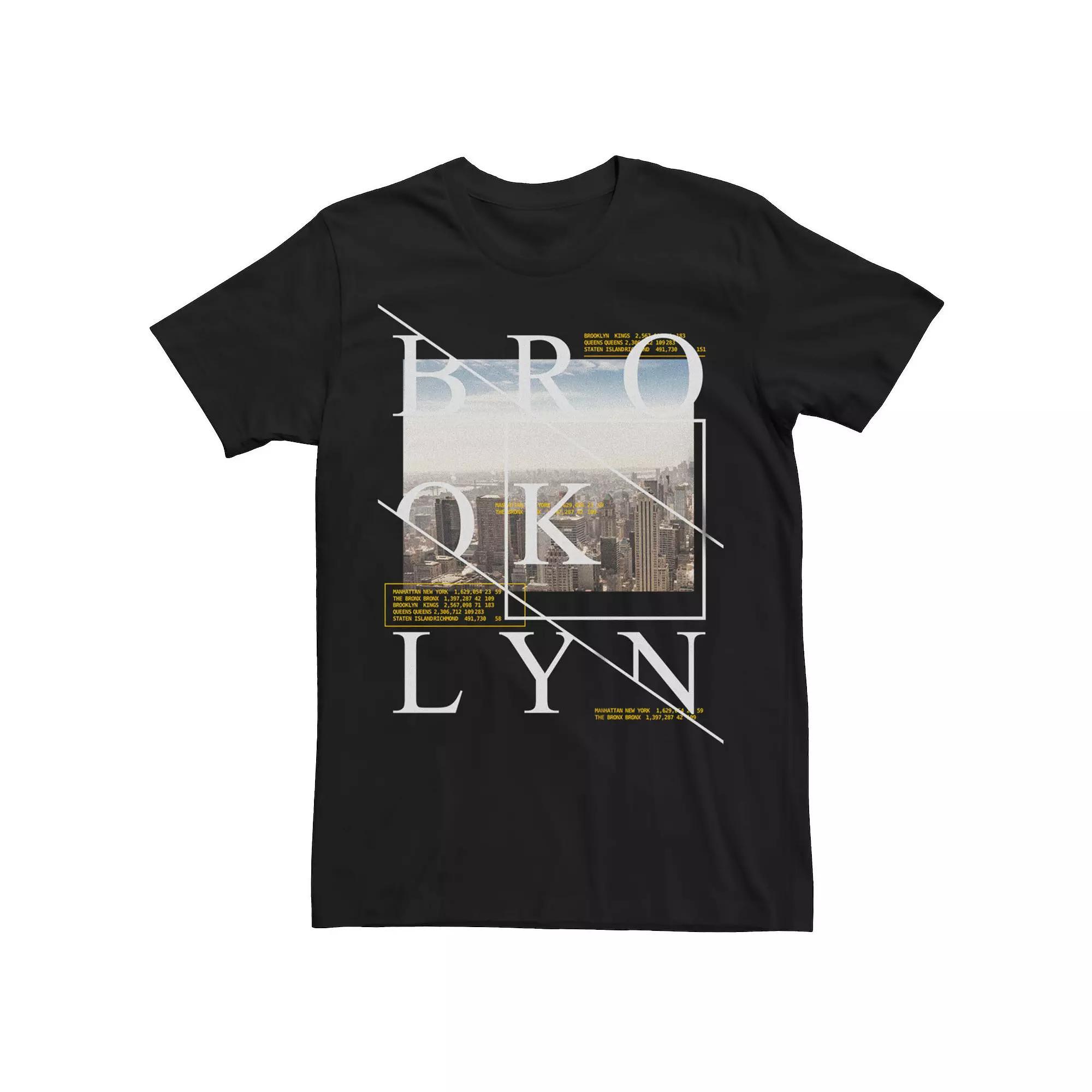 Men's Brooklyn Skyline Photo Graphic Tee,  Product Image