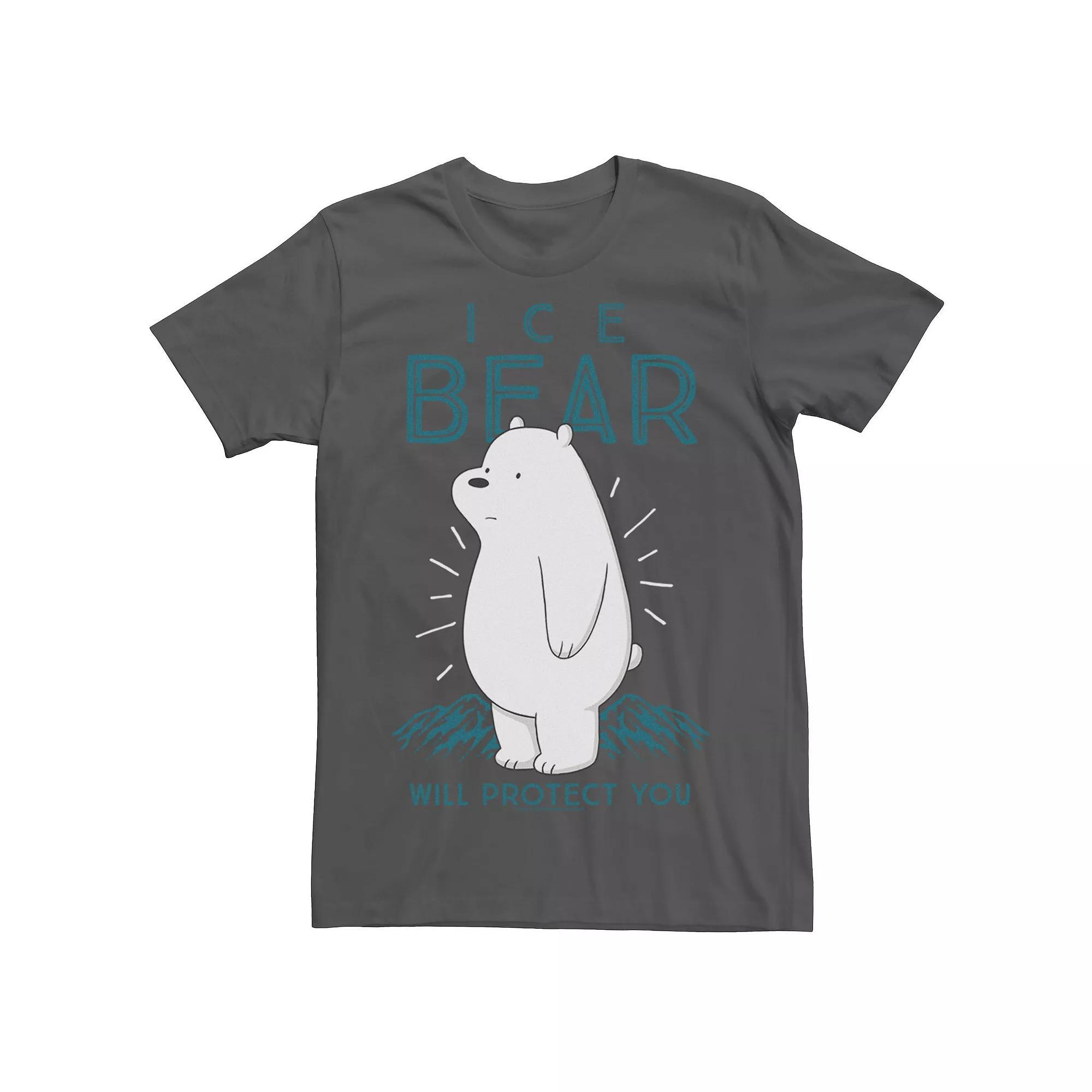 Men's Cartoon Network We Bare Bears Ice Bear Will Protect You Tee,  Product Image