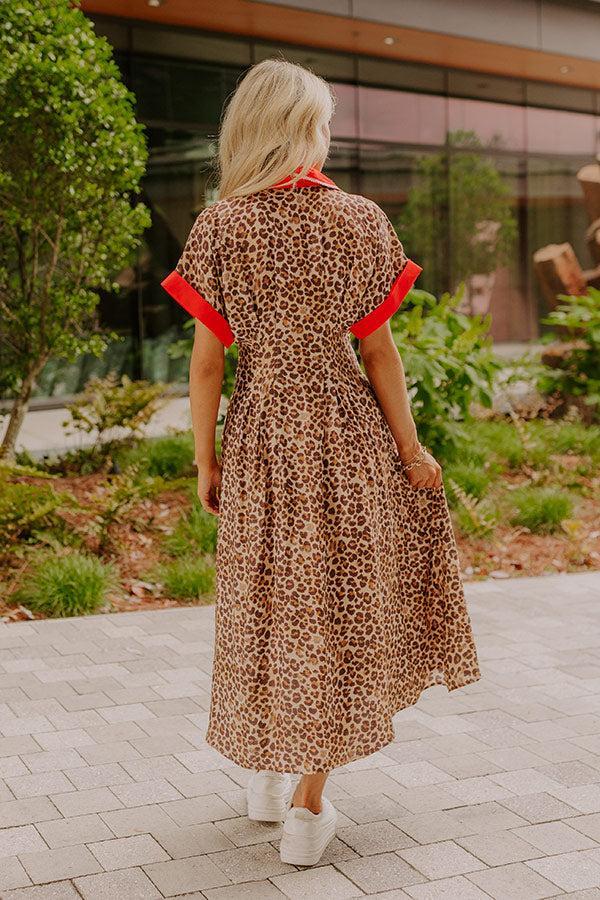Chic Statement Button Down Midi Dress Product Image