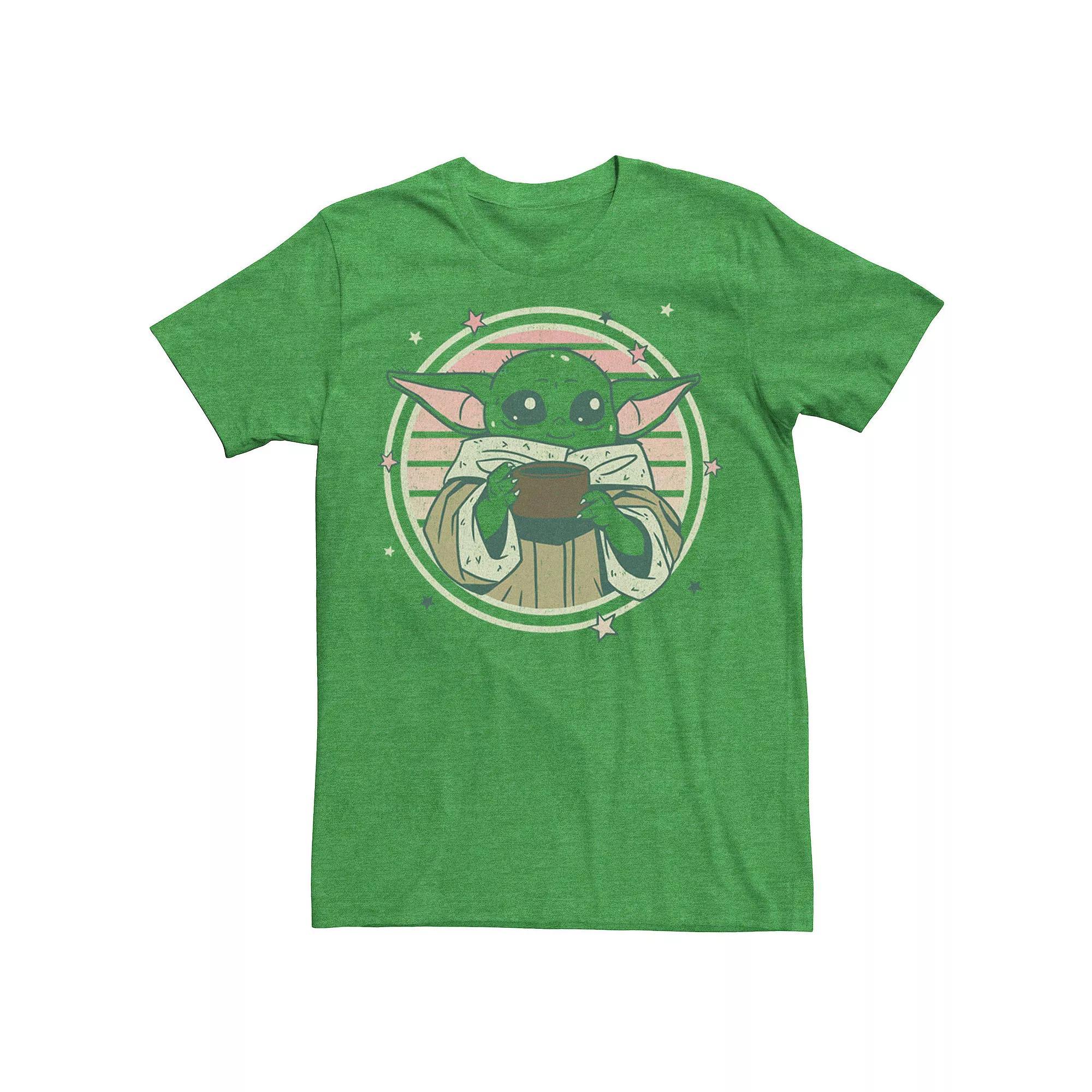 Men's The Mandalorian The Child Aka Baby Yoda Cute Retro Style Tee,  Product Image