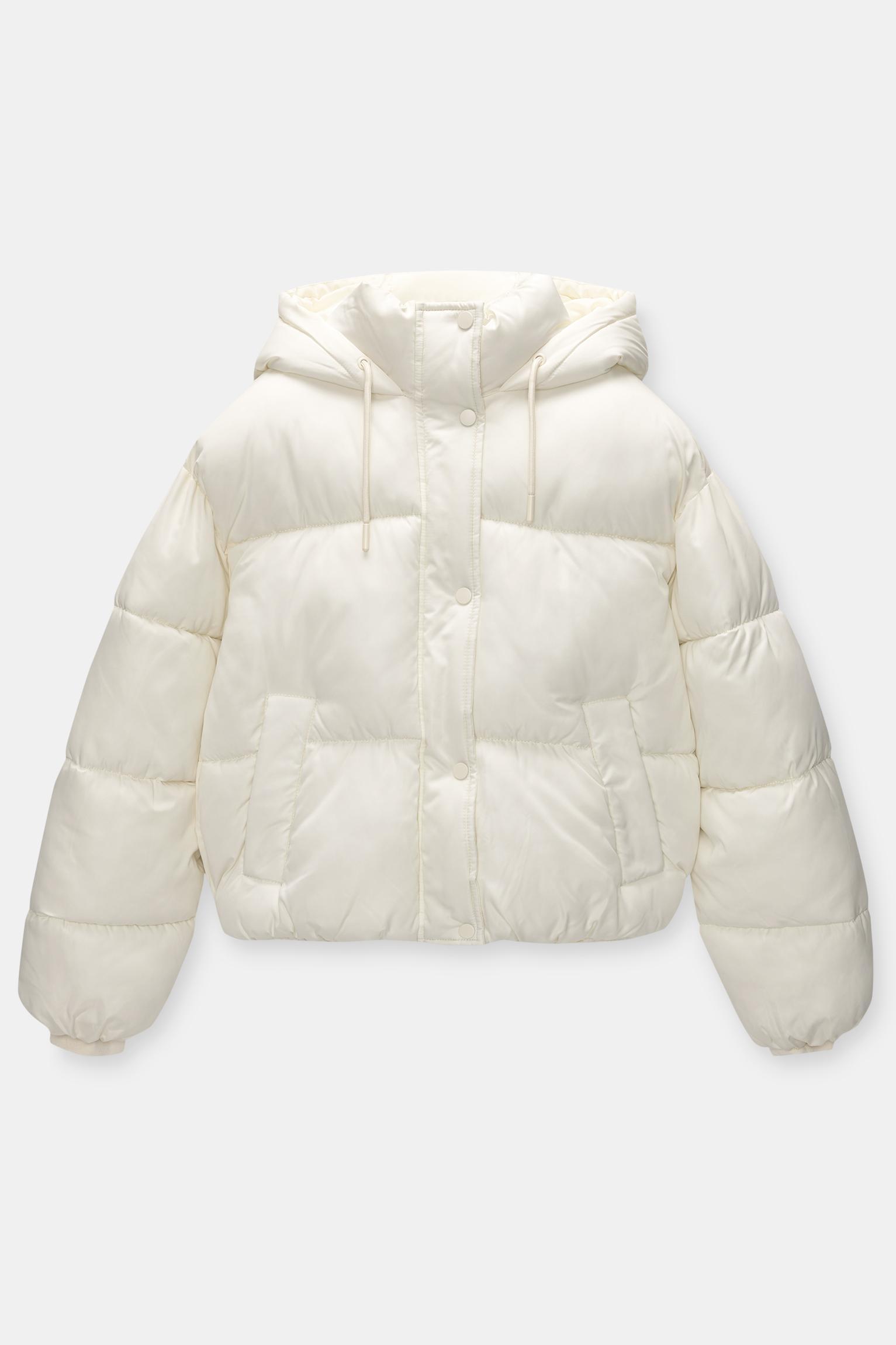 Puffer jacket with hood Product Image