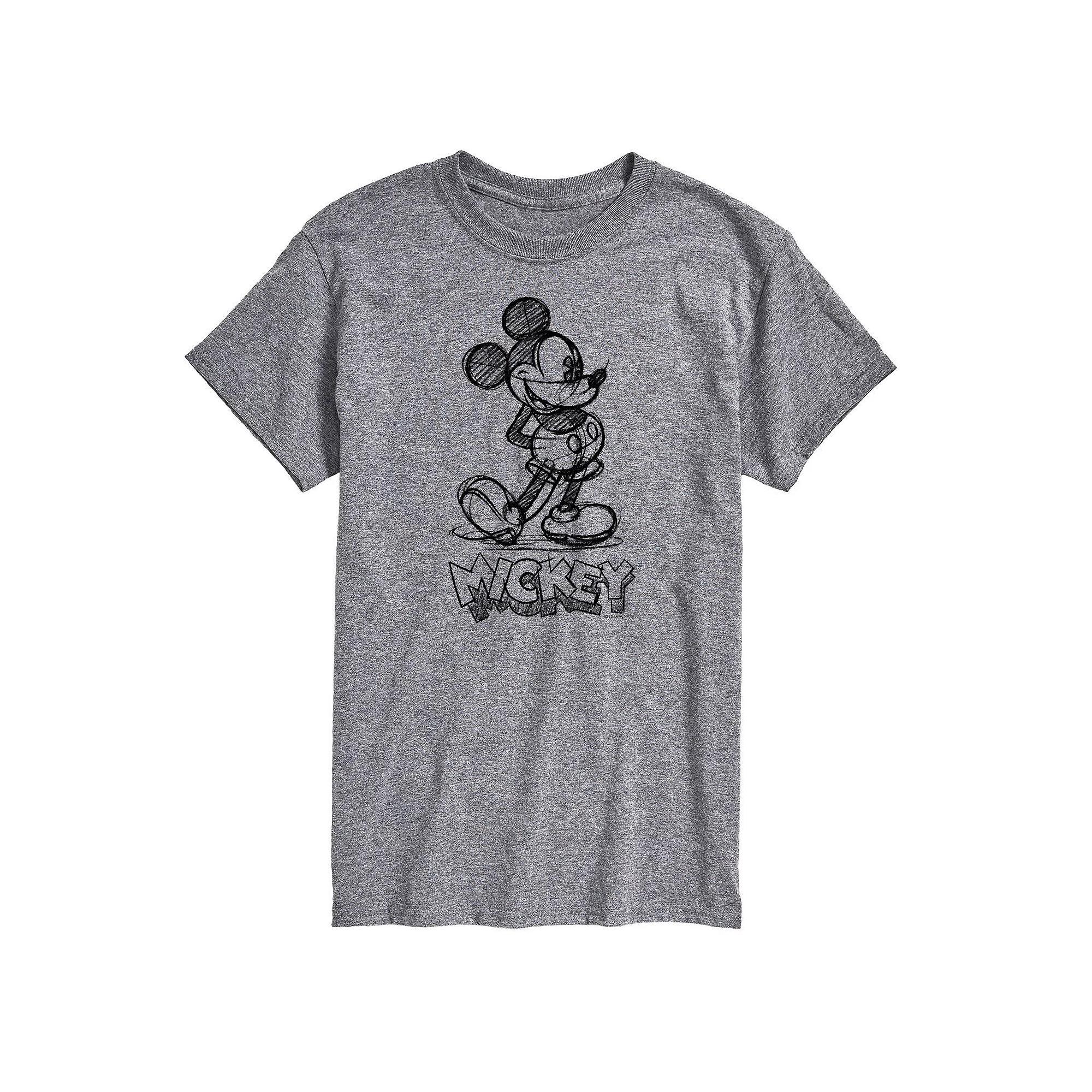 Disney's Mickey Mouse Big & Tall Sketch Graphic Tee, Men's,  Product Image