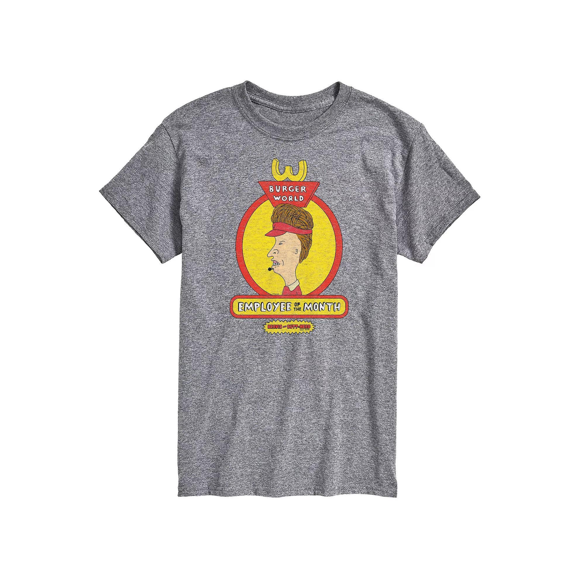 Big & Tall Beavis & Butthead Employee Of The Month Tee, Men's,  Product Image