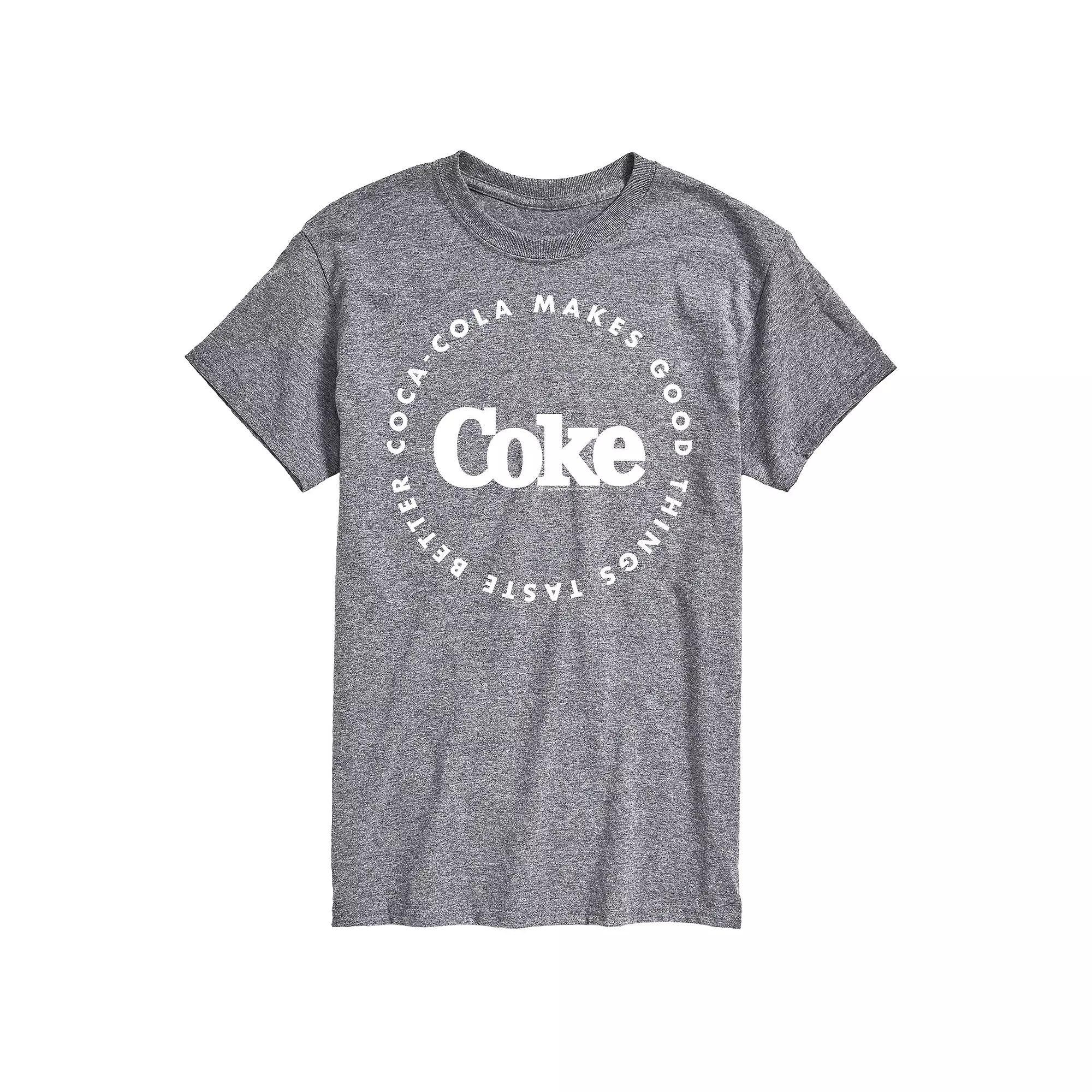 Men's Coca-Cola Things Taste Better Graphic Tee, Size: XXL Tall, Gray Product Image