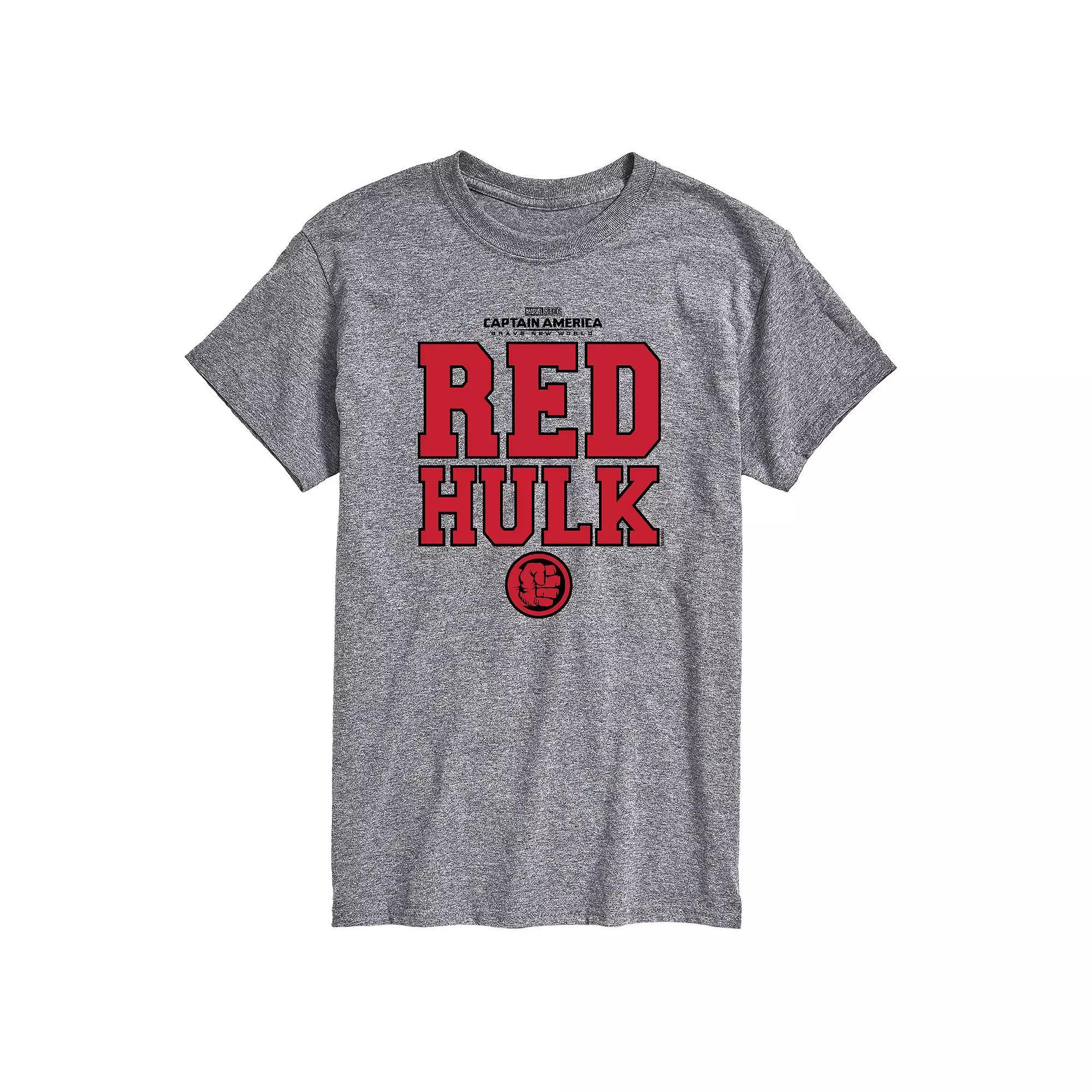 Big & Tall Marvel Captain America Brave New World Red Hulk Collegiate Graphic Tee, Men's,  Product Image