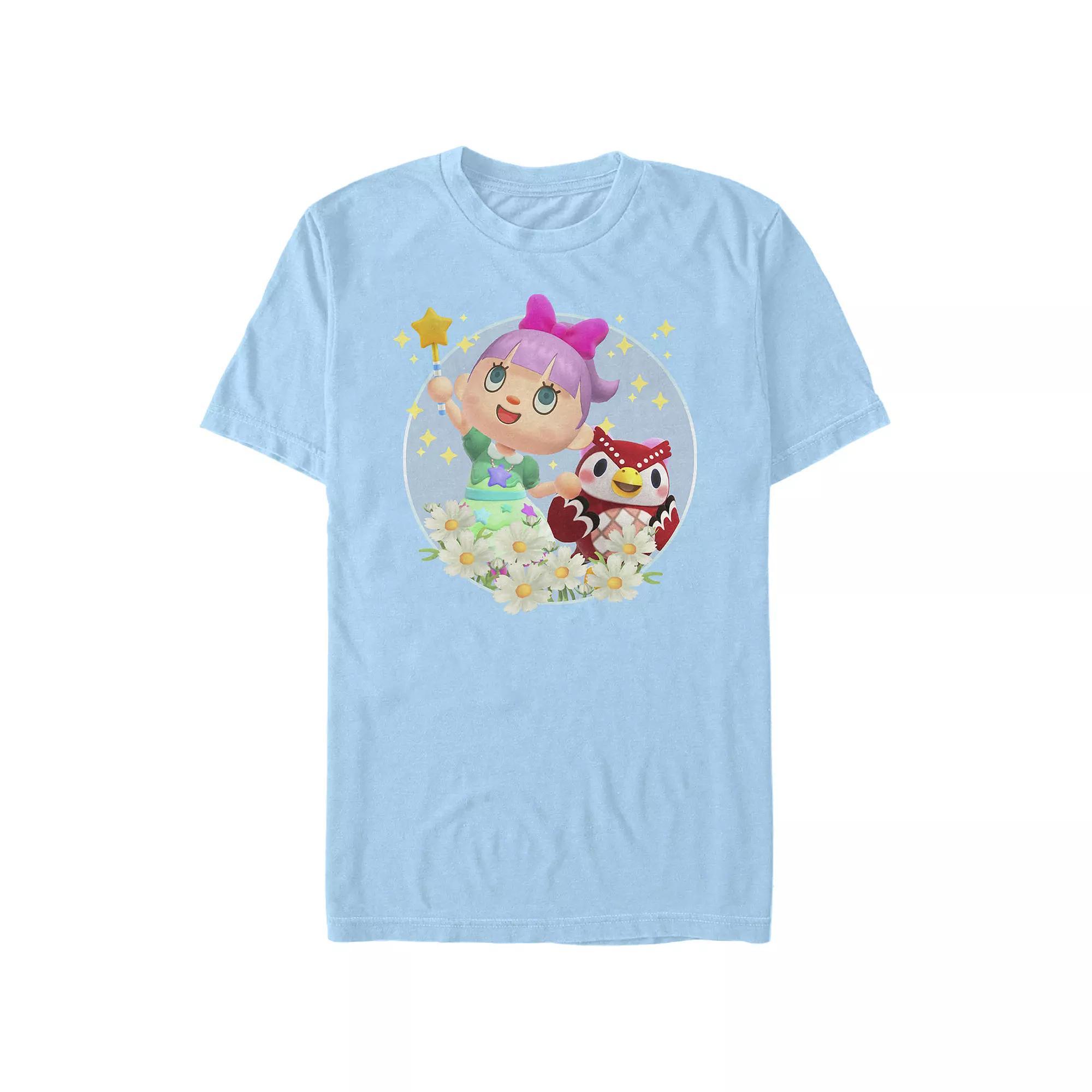 Men's Animal Crossing New Horizons Villager & Celeste Portrait Tee,  Product Image
