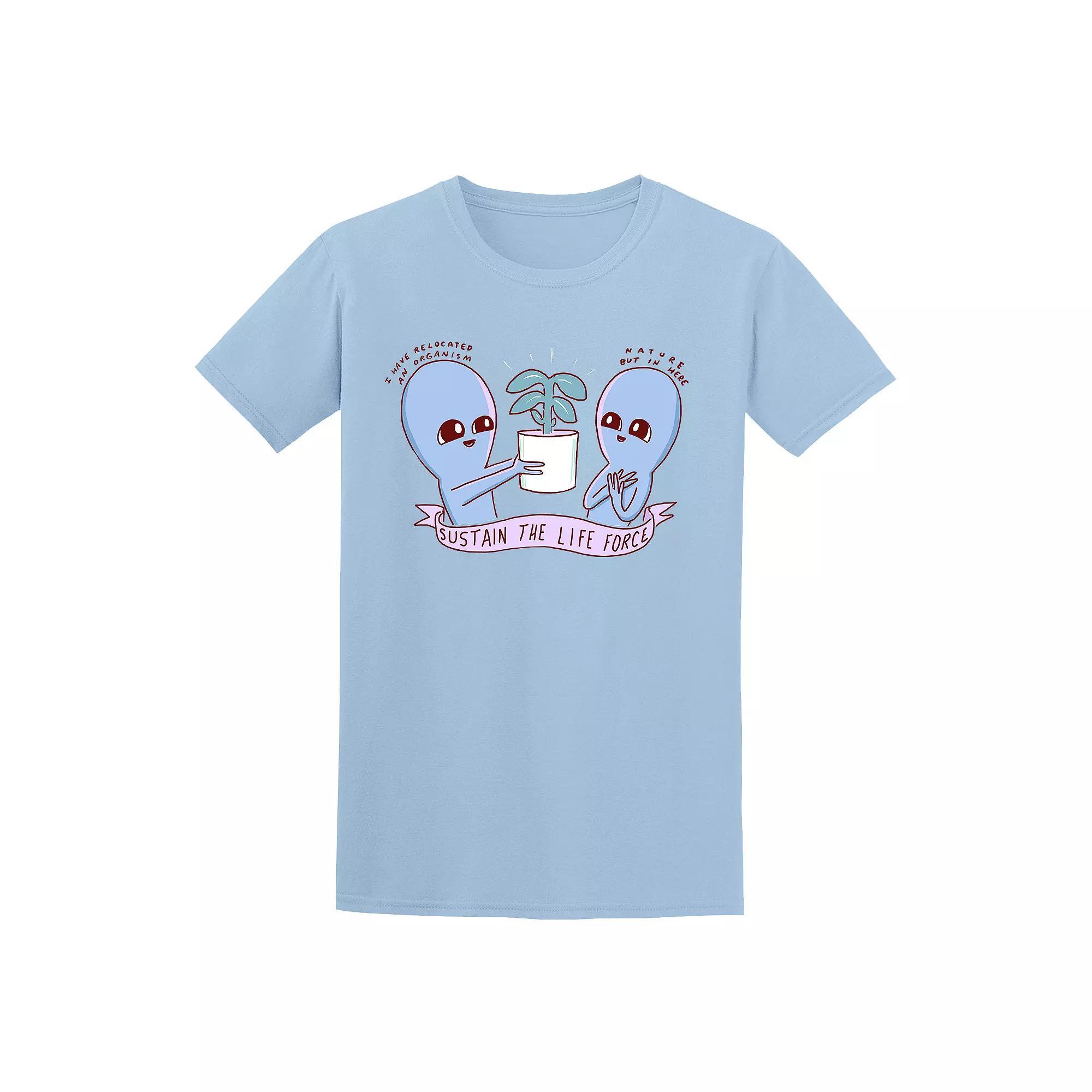 Men's COLAB89 by Threadless Strange Planet Tee, Size: Small, Light Blue Product Image