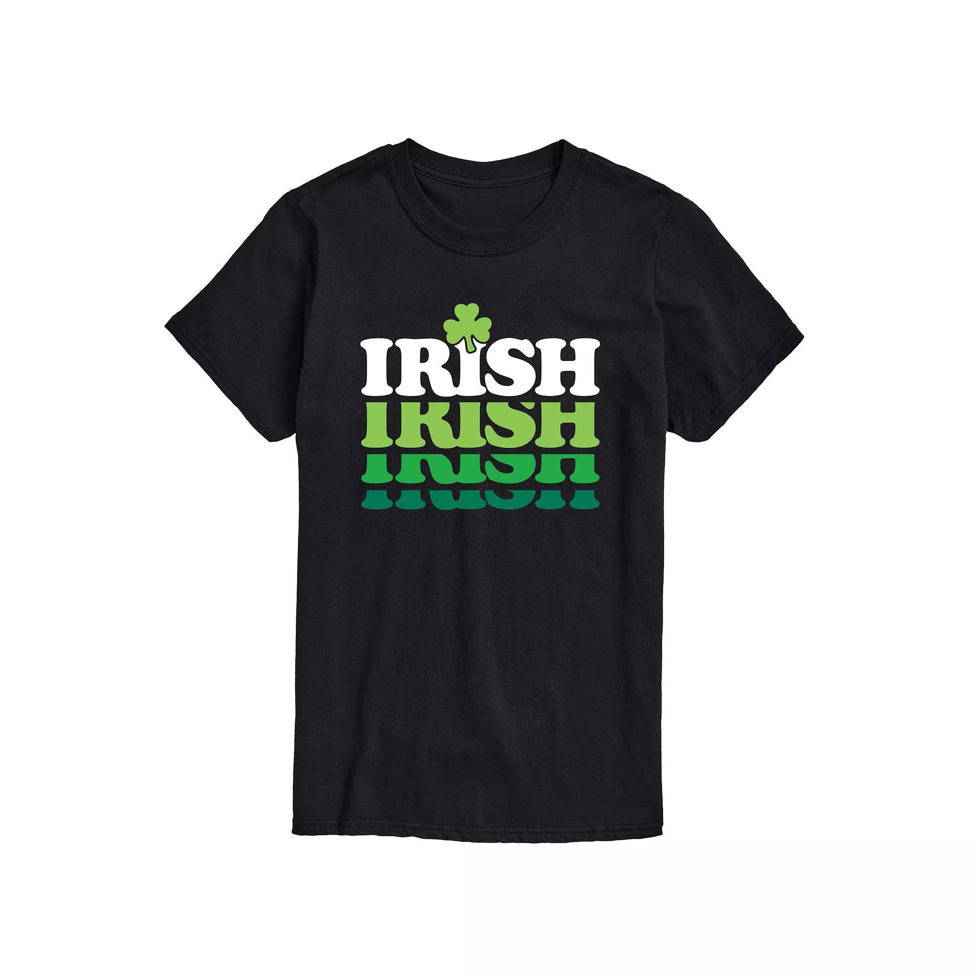 Men's Irish Retro Repeat Graphic Tee,  Product Image