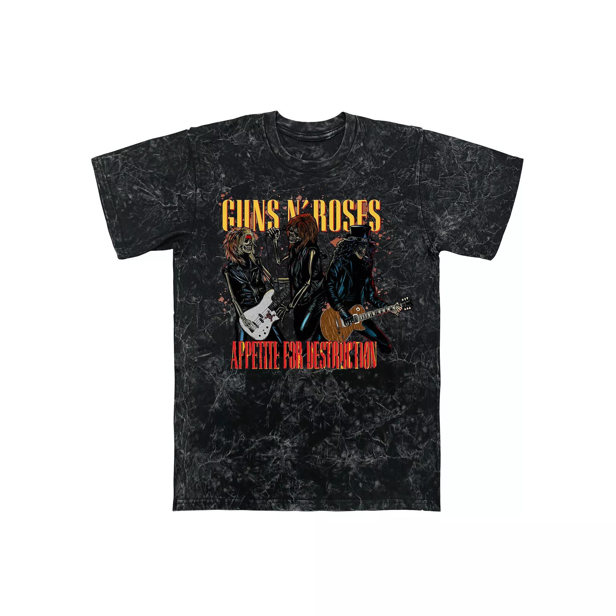 Men's Guns N' Roses Tee Appetite Skeletons Graphic Tee,  Product Image