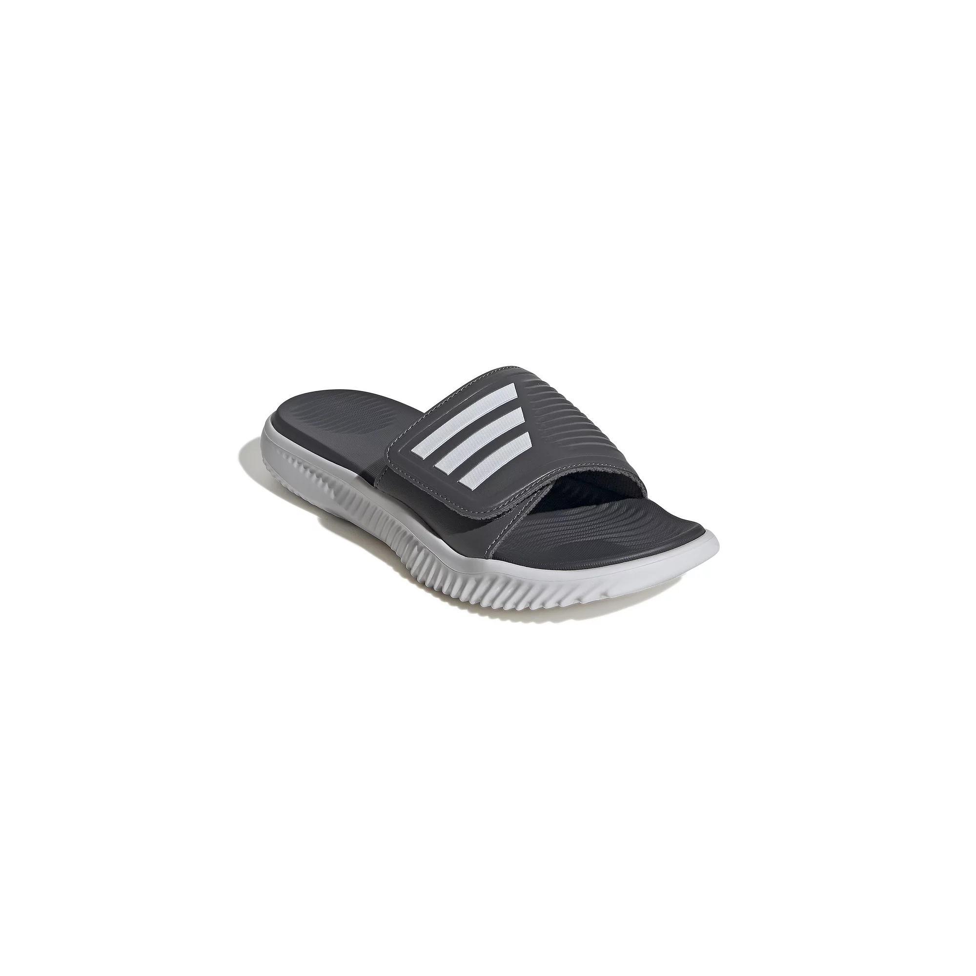 adidas Alpharesponse 2.0 Men's Swimming Slides, Size: 10, Gray White Product Image