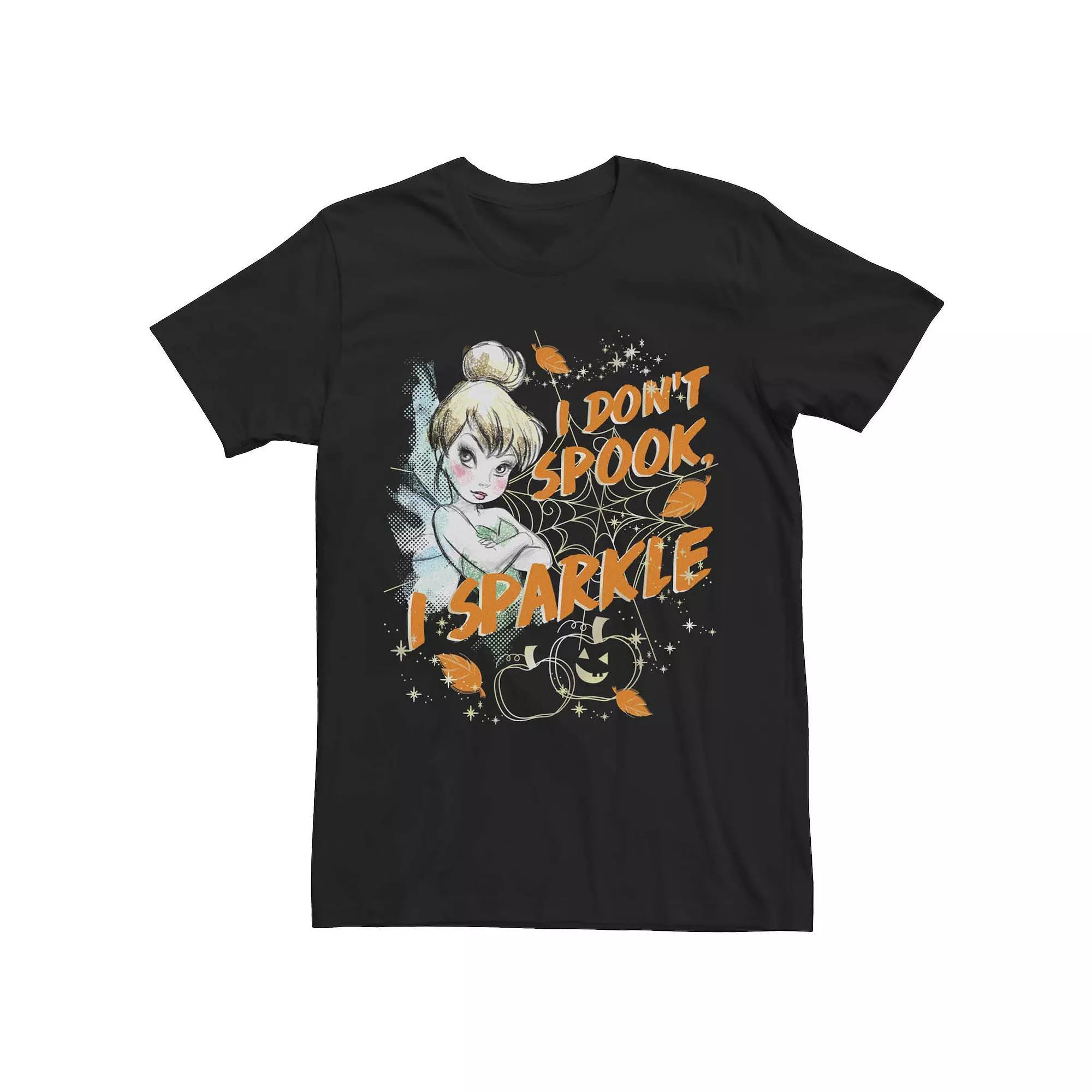 Men's Tinkerbell I Do Not Spook, I Sparkle Tee, Size: XXL, Black Product Image