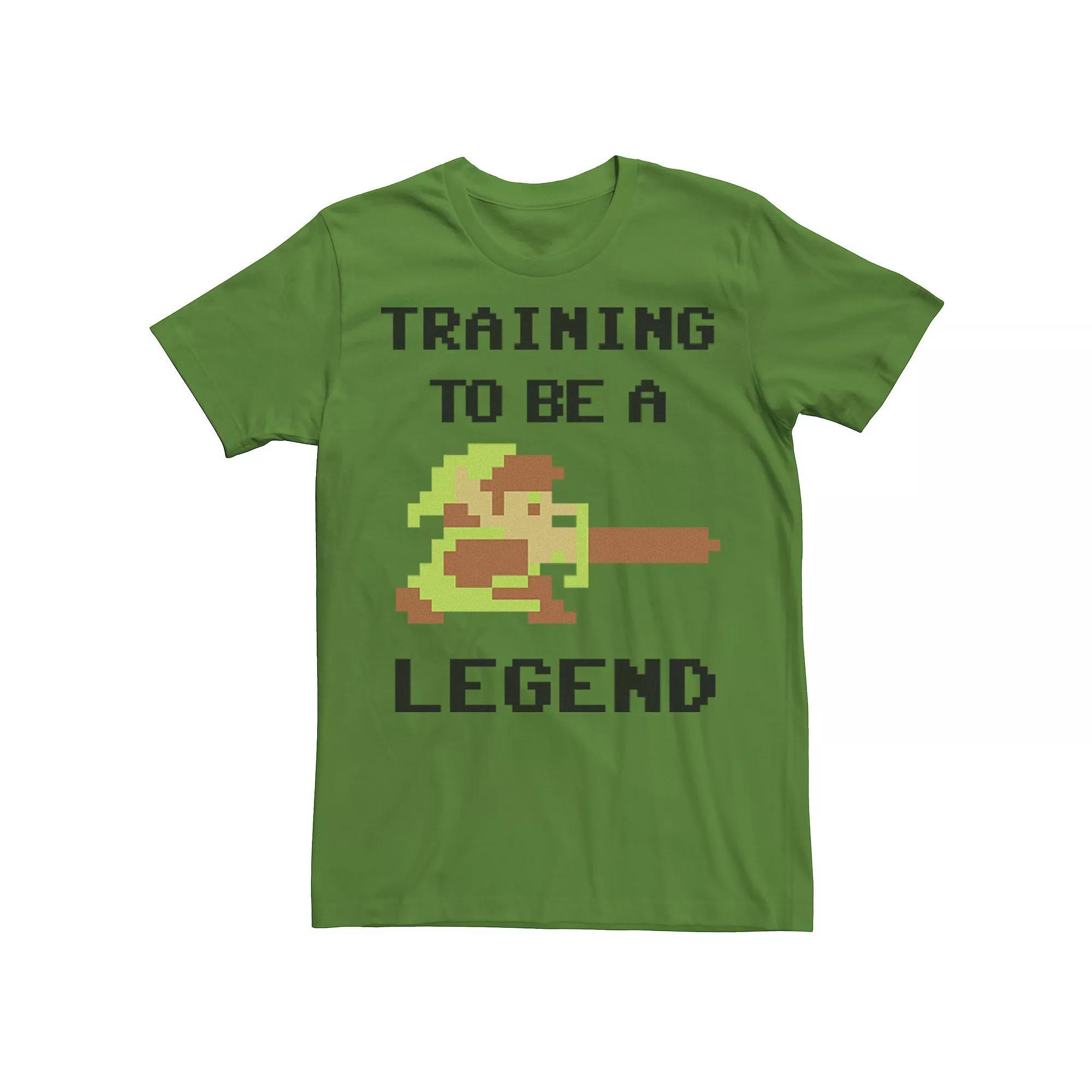 Men's Nintendo Zelda Classic NES 8-Bit Link In Training Tee, Size: 3XL, Kelly Product Image