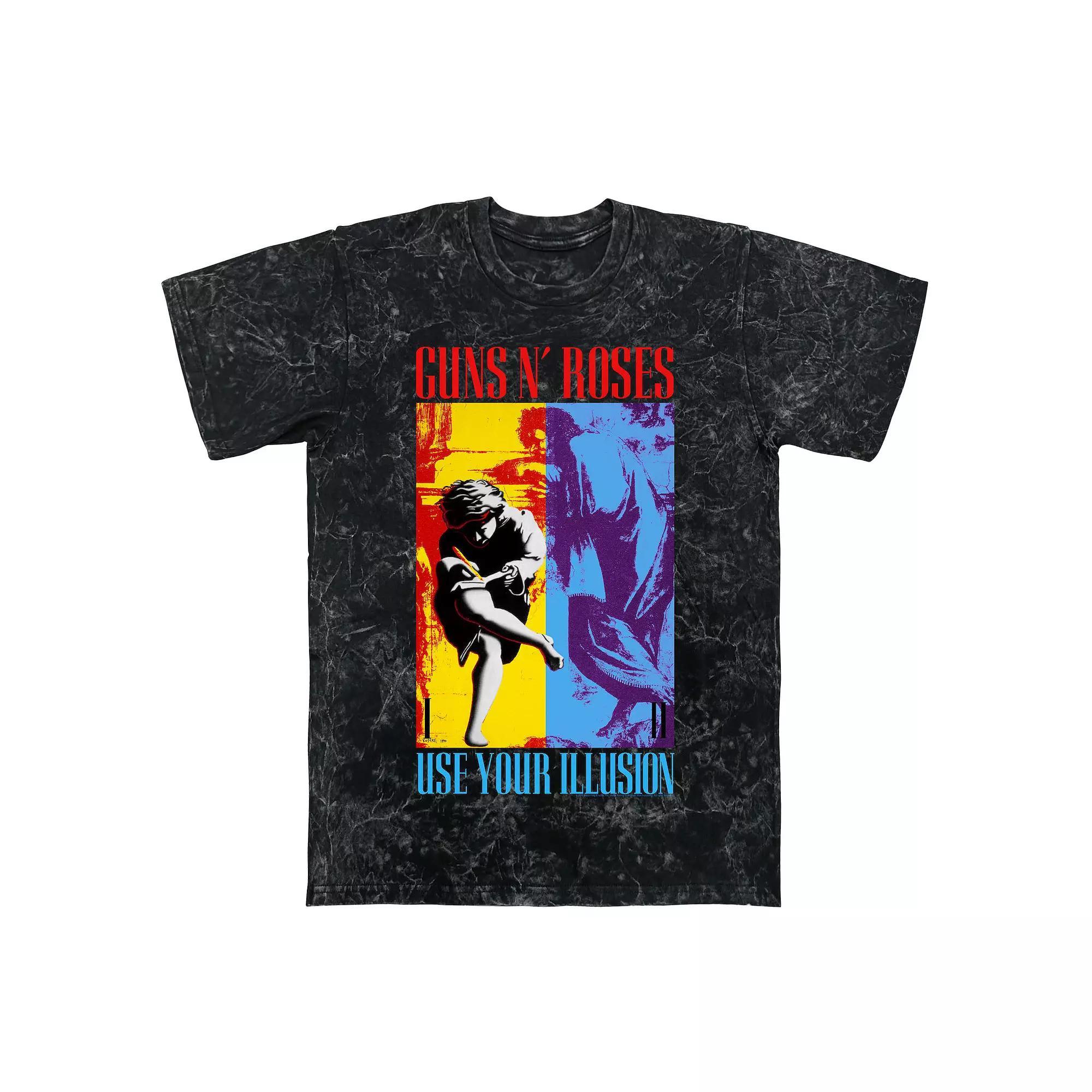 Men's Guns N' Roses Use Your Illusion '93 Mineral Wash Graphic Tee, Size: XXL, Black Mineral Wash Product Image