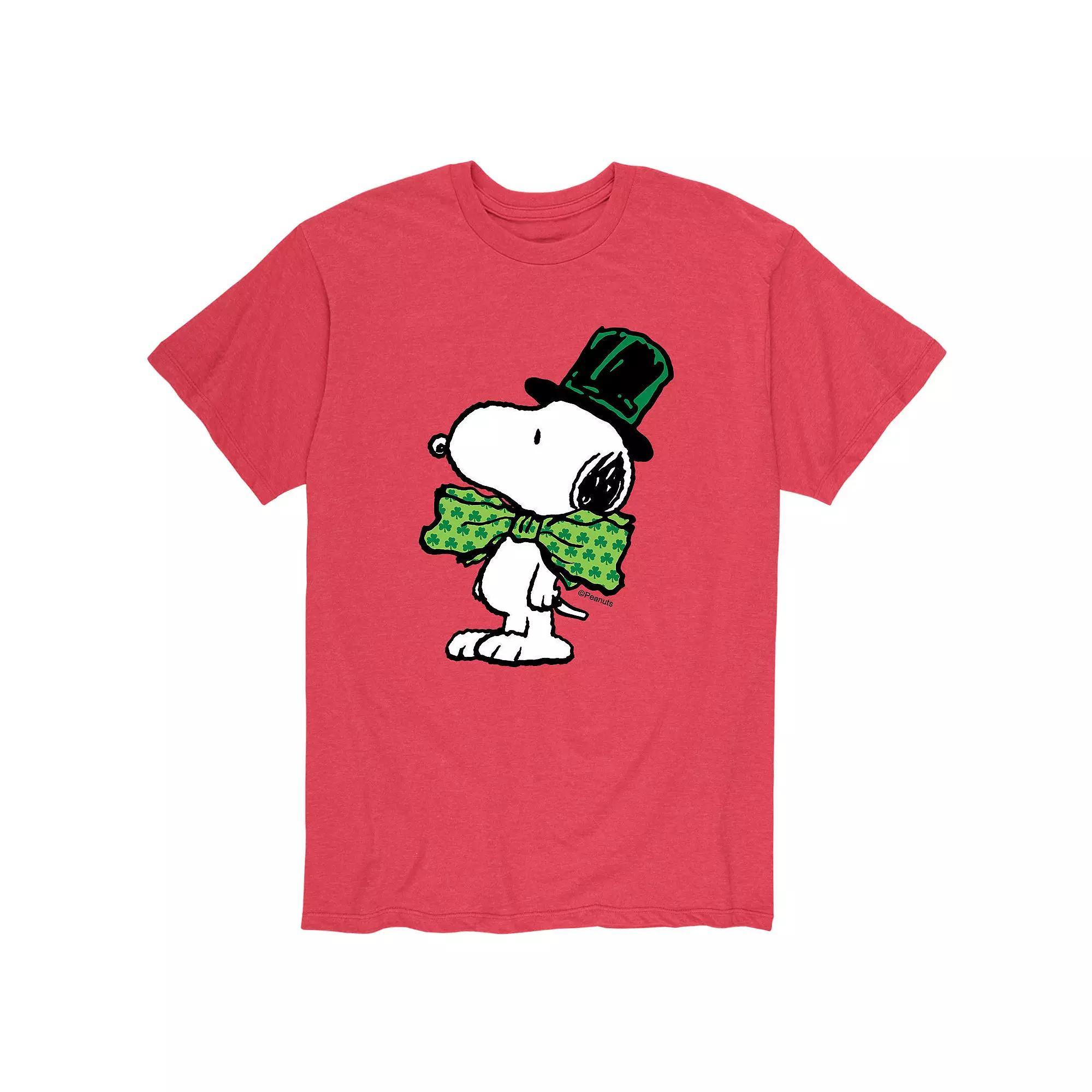 Men's Peanuts Snoopy St. Patrick's Day Bowtie Tee,  Product Image