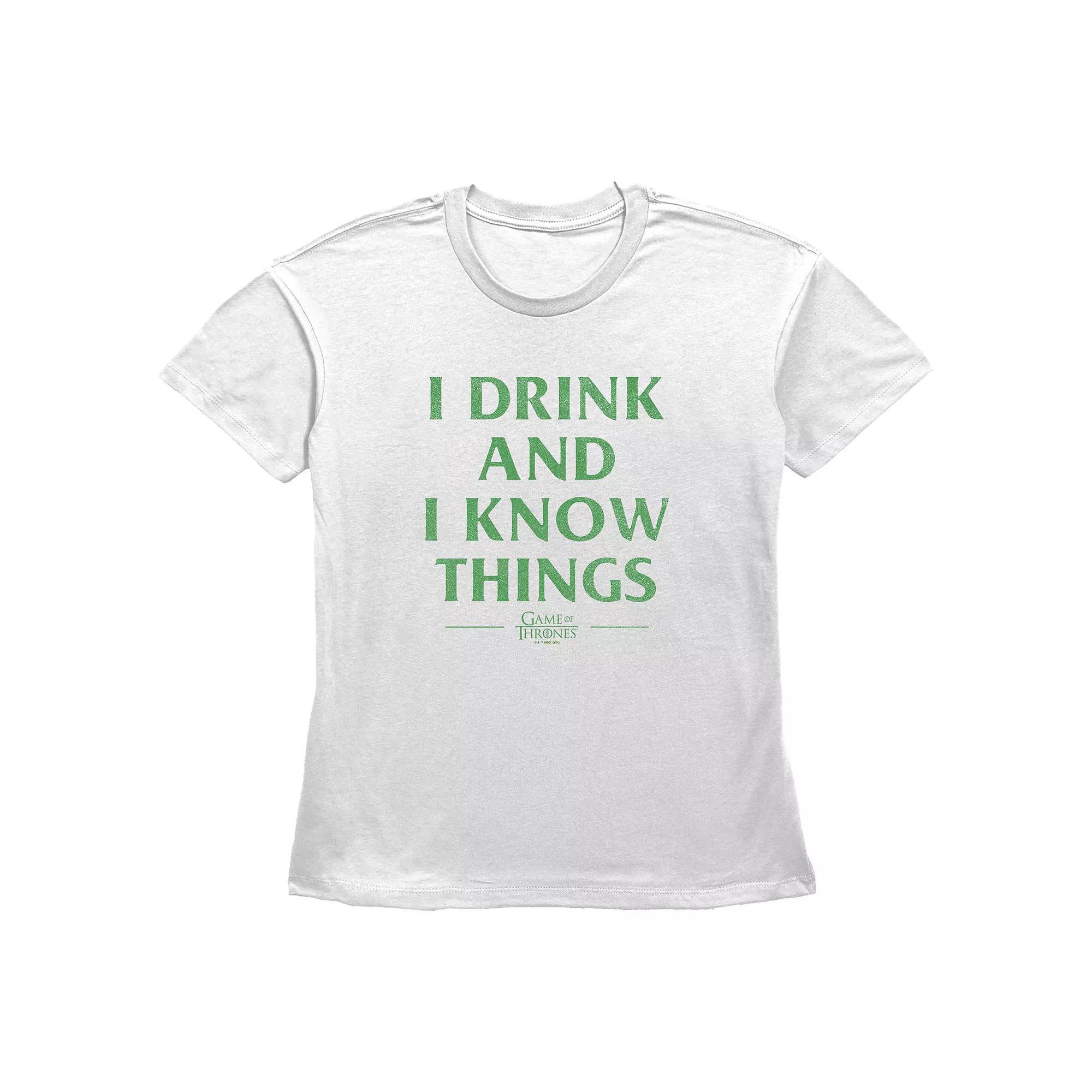 Women's Game Of Thrones I Drink And I Know Things Graphic Tee,  Product Image