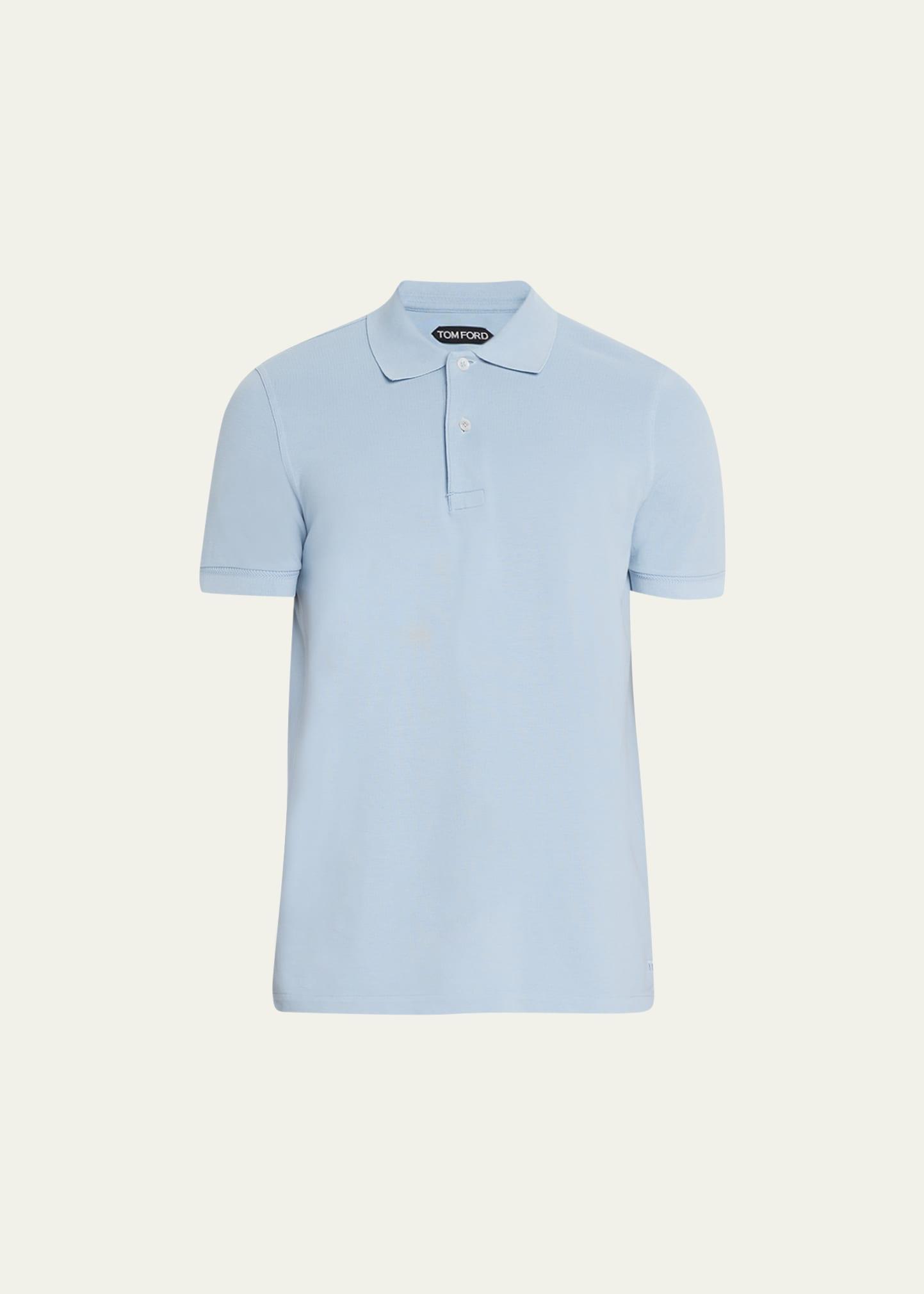Mens Cotton Pique Polo Shirt Product Image