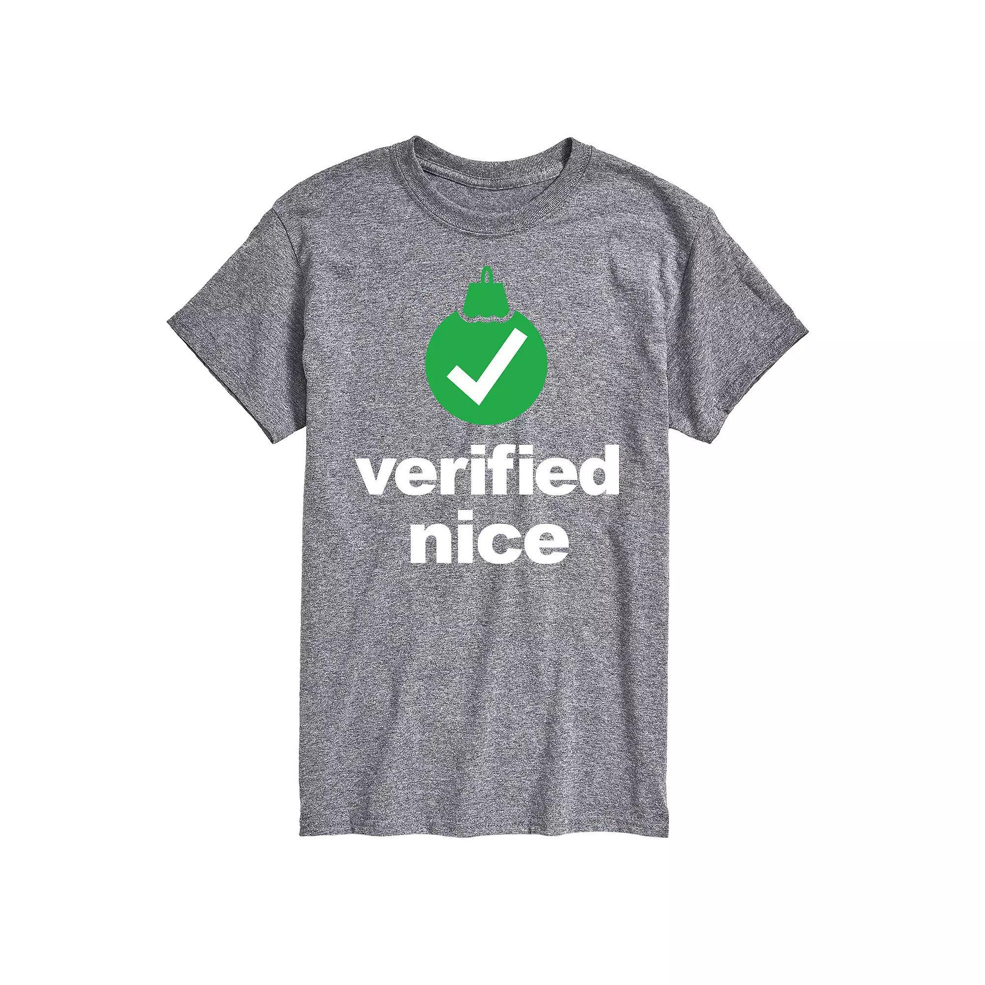 Big & Tall Verified Nice Graphic Tee, Men's,  Product Image