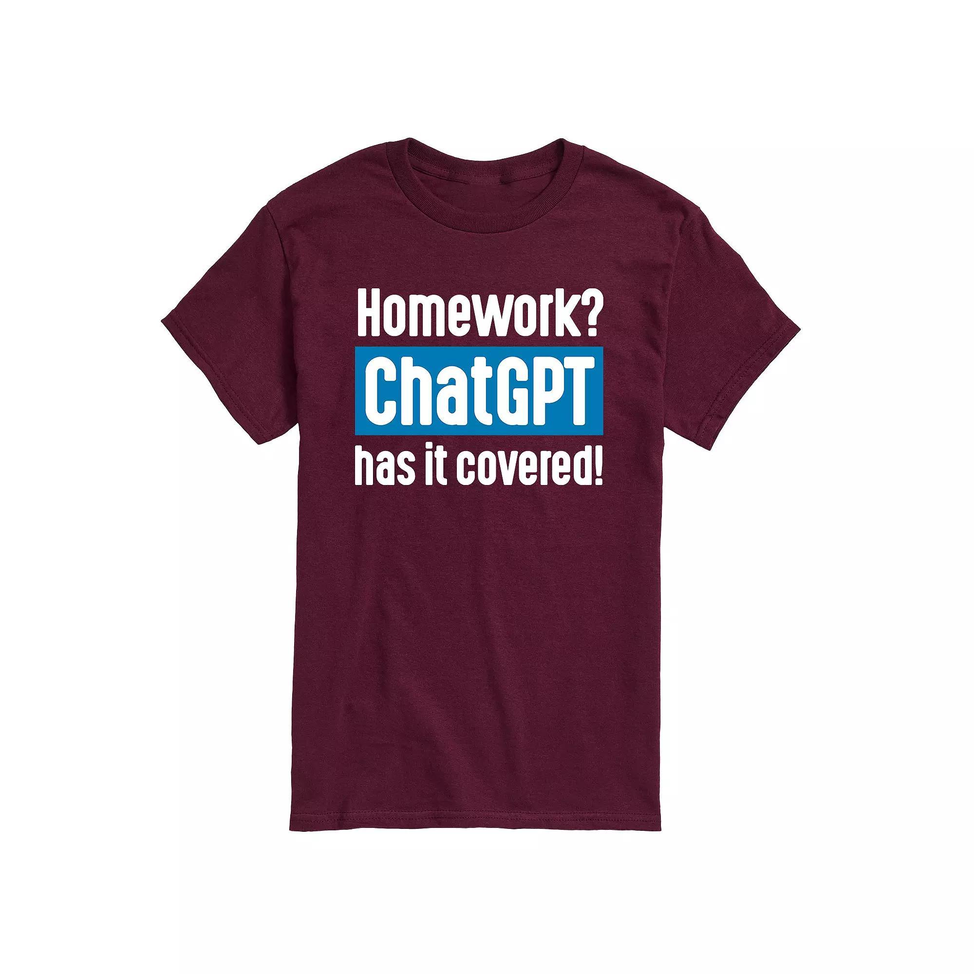 Men's Homework ChatGPT Has It Covered Graphic Tee, Size: XL Product Image