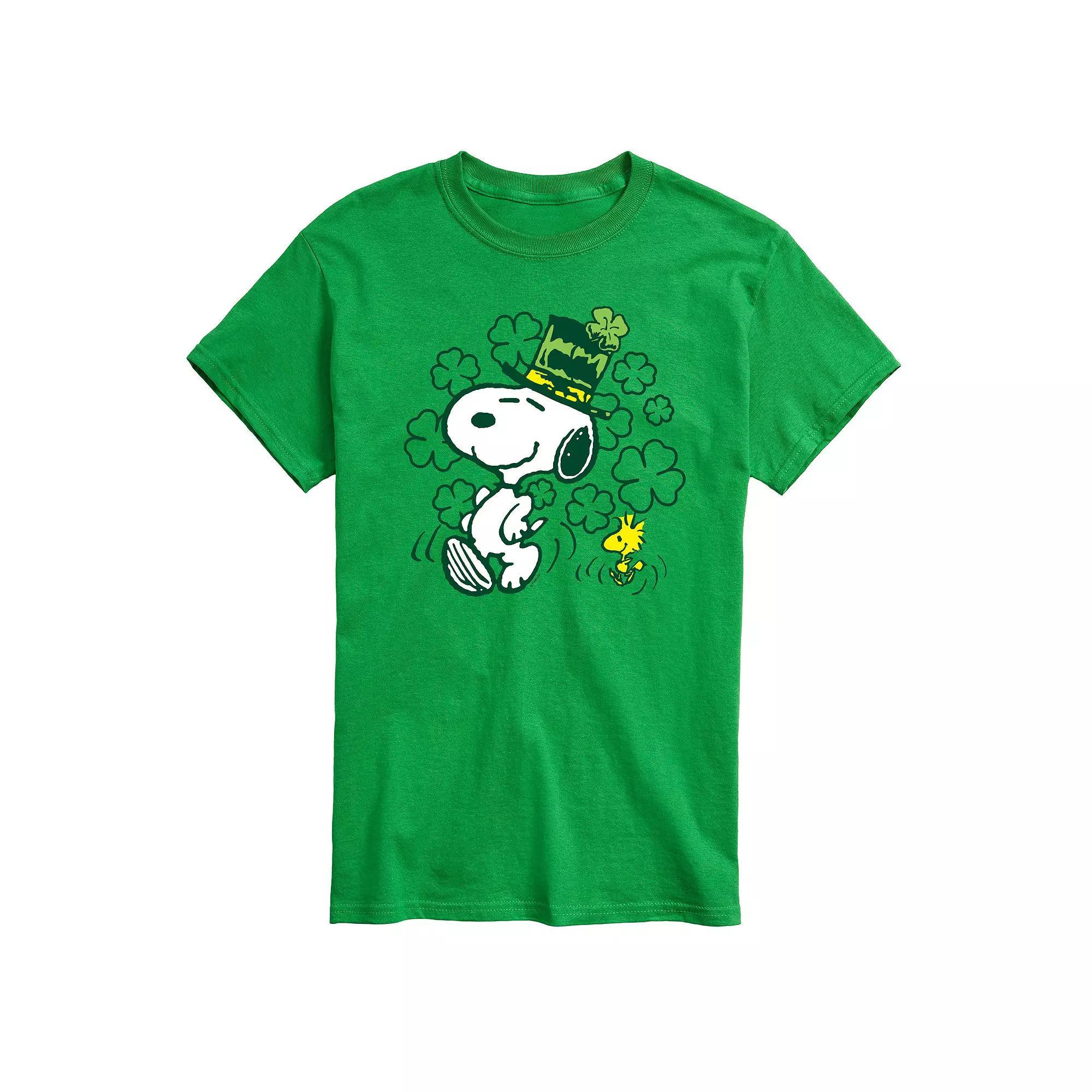 Big & Tall Peanuts Snoopy & Woodstock St. Patrick's Graphic Tee, Men's,  Product Image