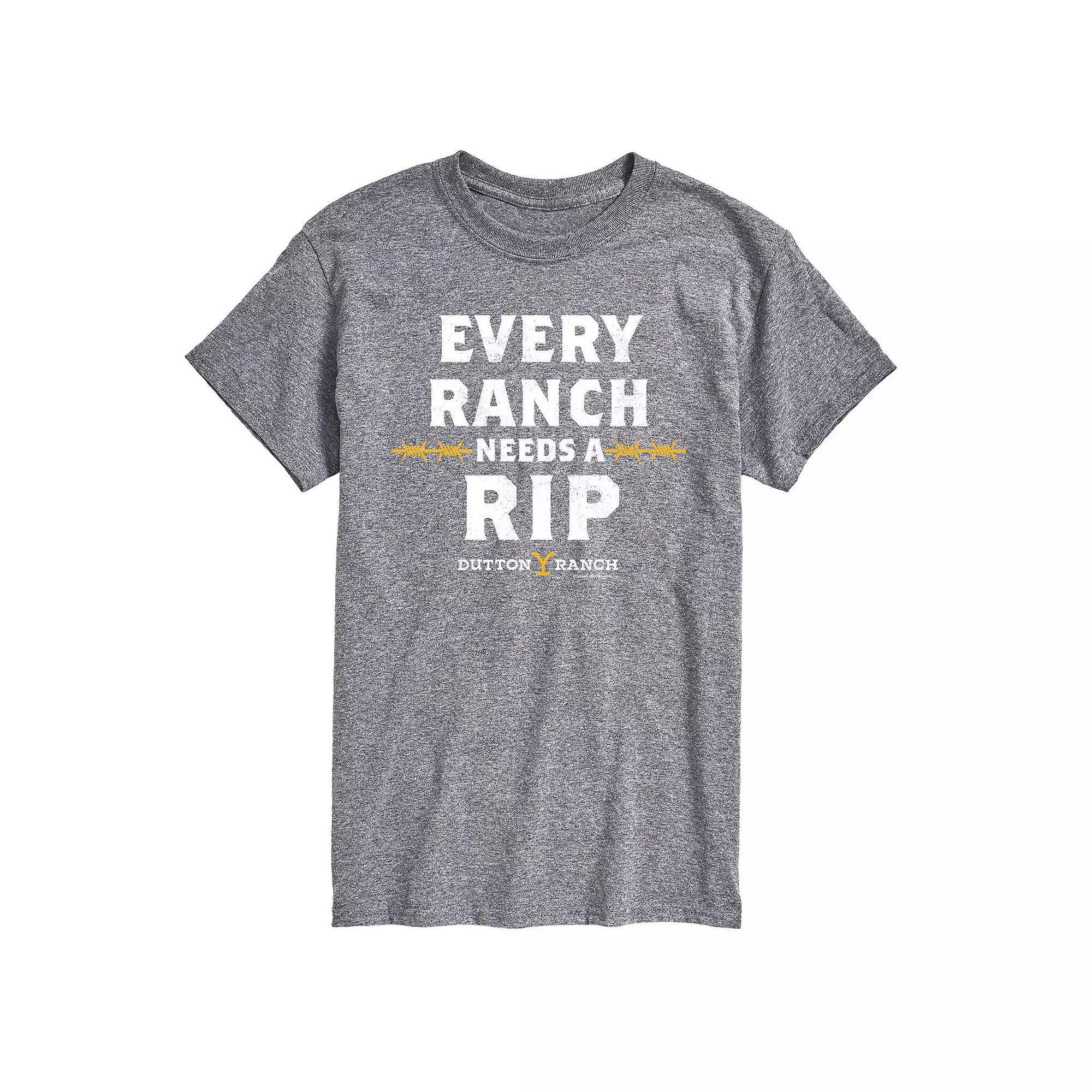 Big & Tall Yellowstone Ranch Needs RIP, Men's, Size: 5XB, Gray Product Image