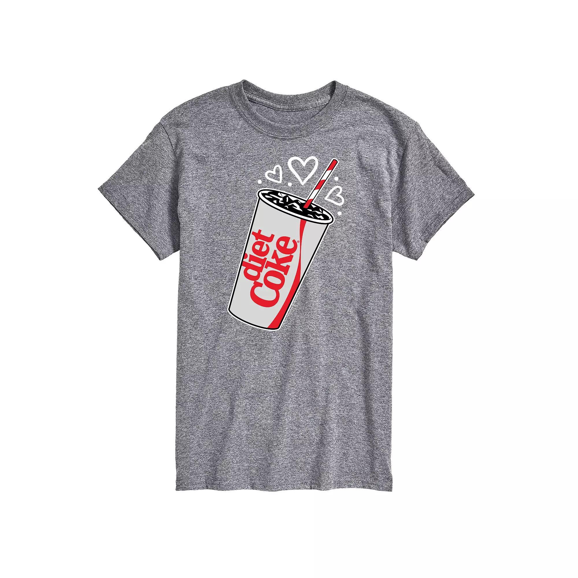 Men's Diet Coke Heart Bubbles Graphic Tee,  Product Image