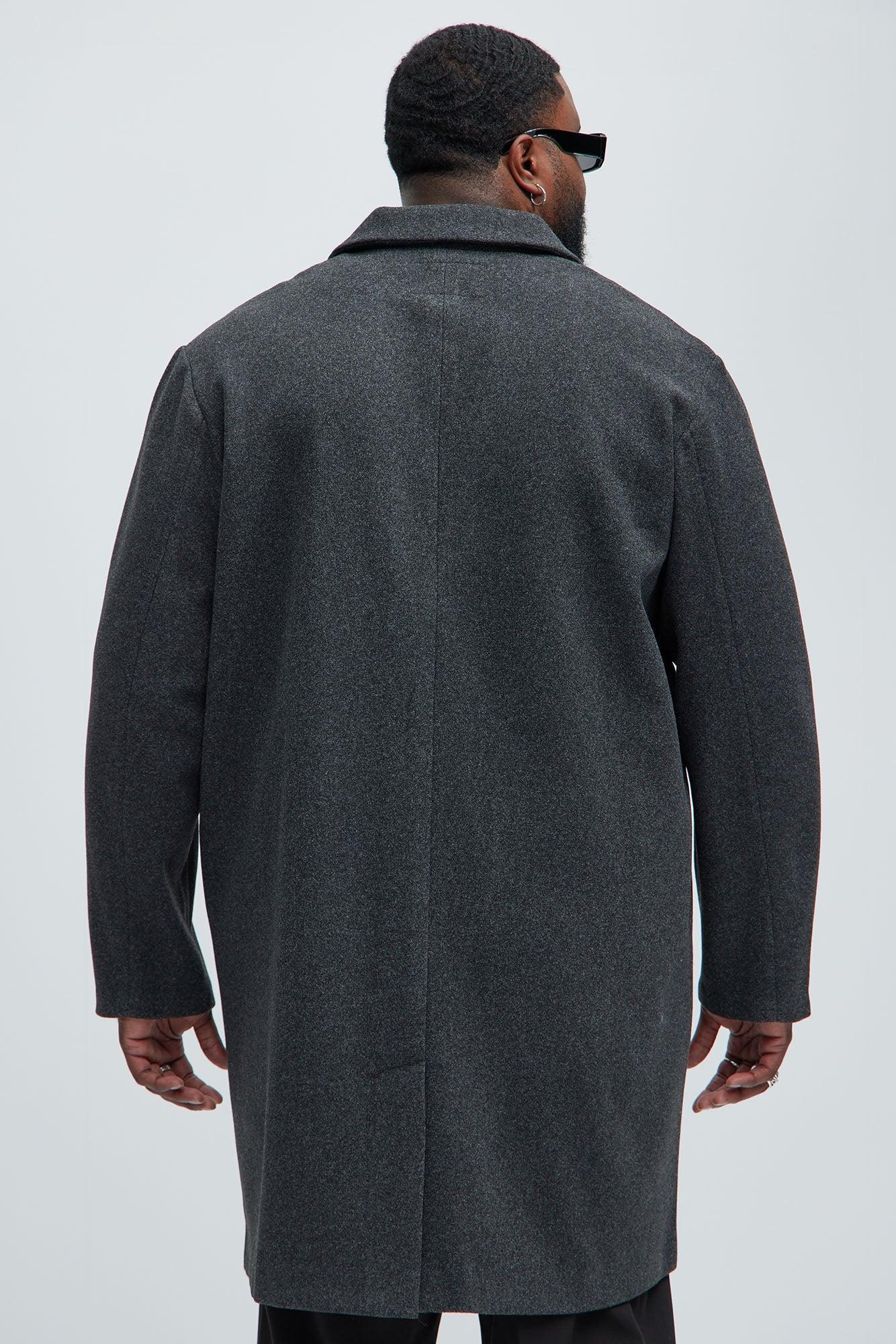 Kazan Wool Like Long Coat - Grey Product Image