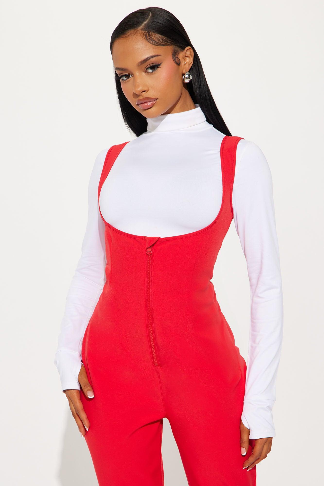 Out Cold Ski Jumpsuit - Red Product Image