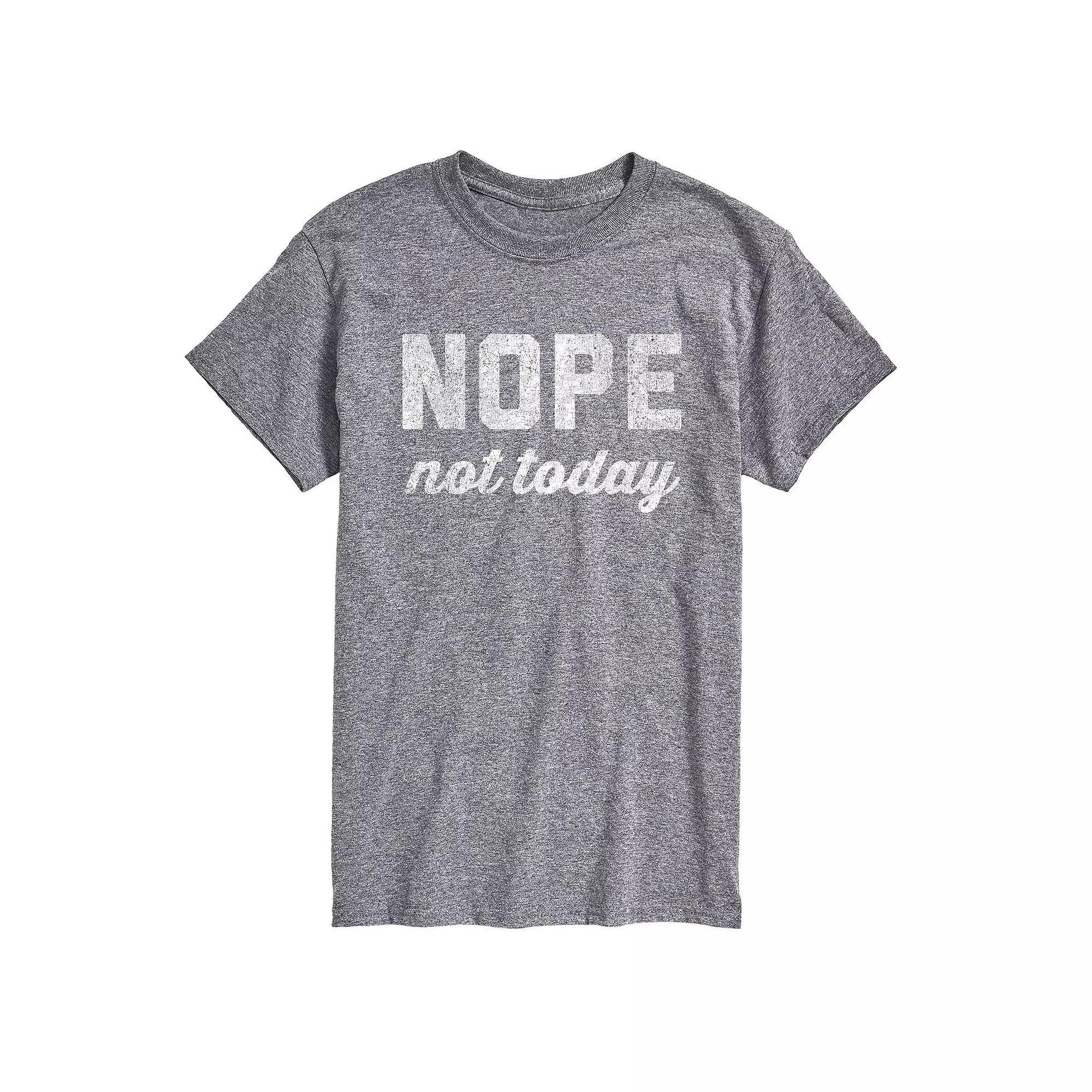 Big & Tall Nope Not Today Tee, Men's,  Product Image