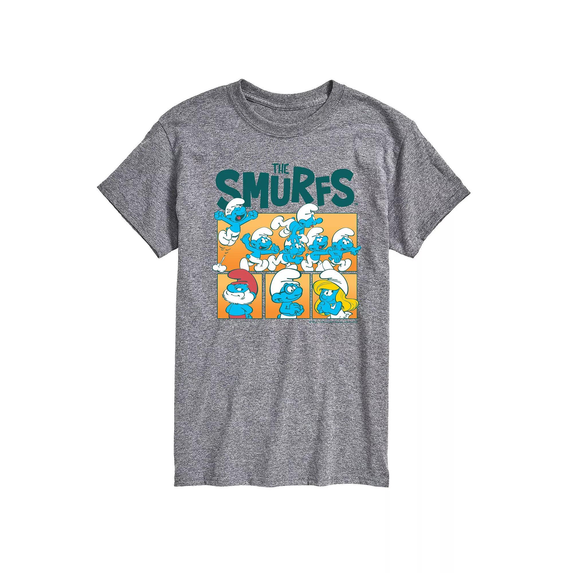 Men's Smurfs Grid Graphic Tee,  Product Image