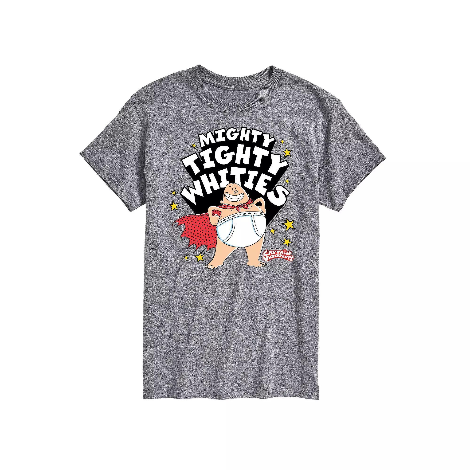 Big & Tall Captain Underpants Tighty Whities Graphic Tee, Men's, Size: 4XL Tall, Gray Product Image