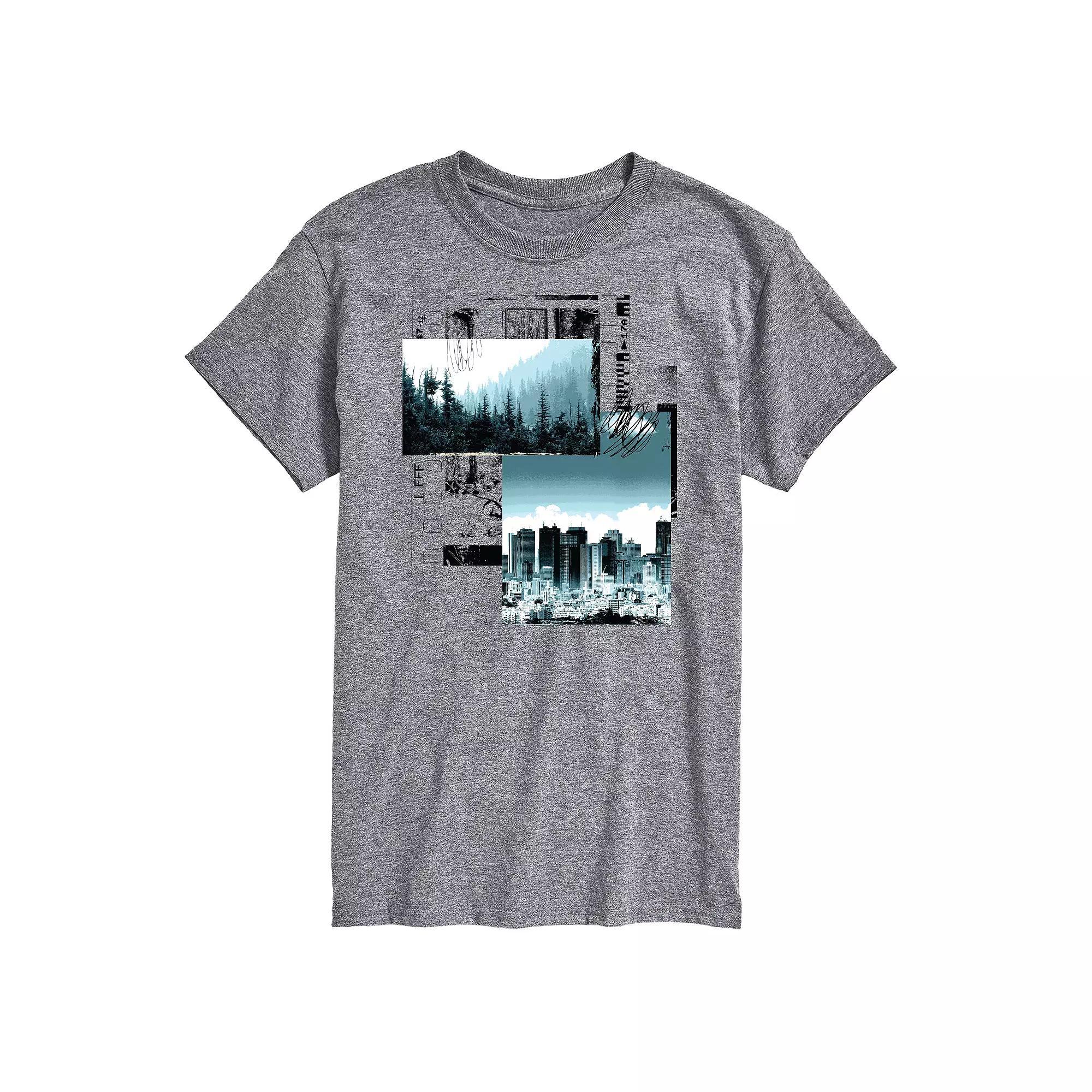Big & Tall Grungescape Tee, Men's,  Product Image