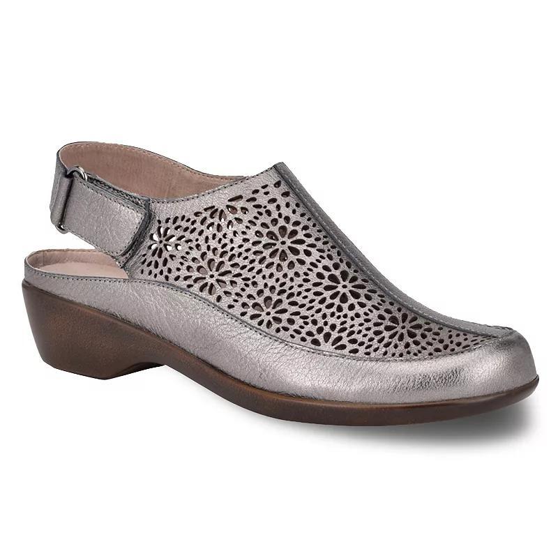 Easy Spirit Dawn Womens Perforated Leather Slingback Mules Product Image