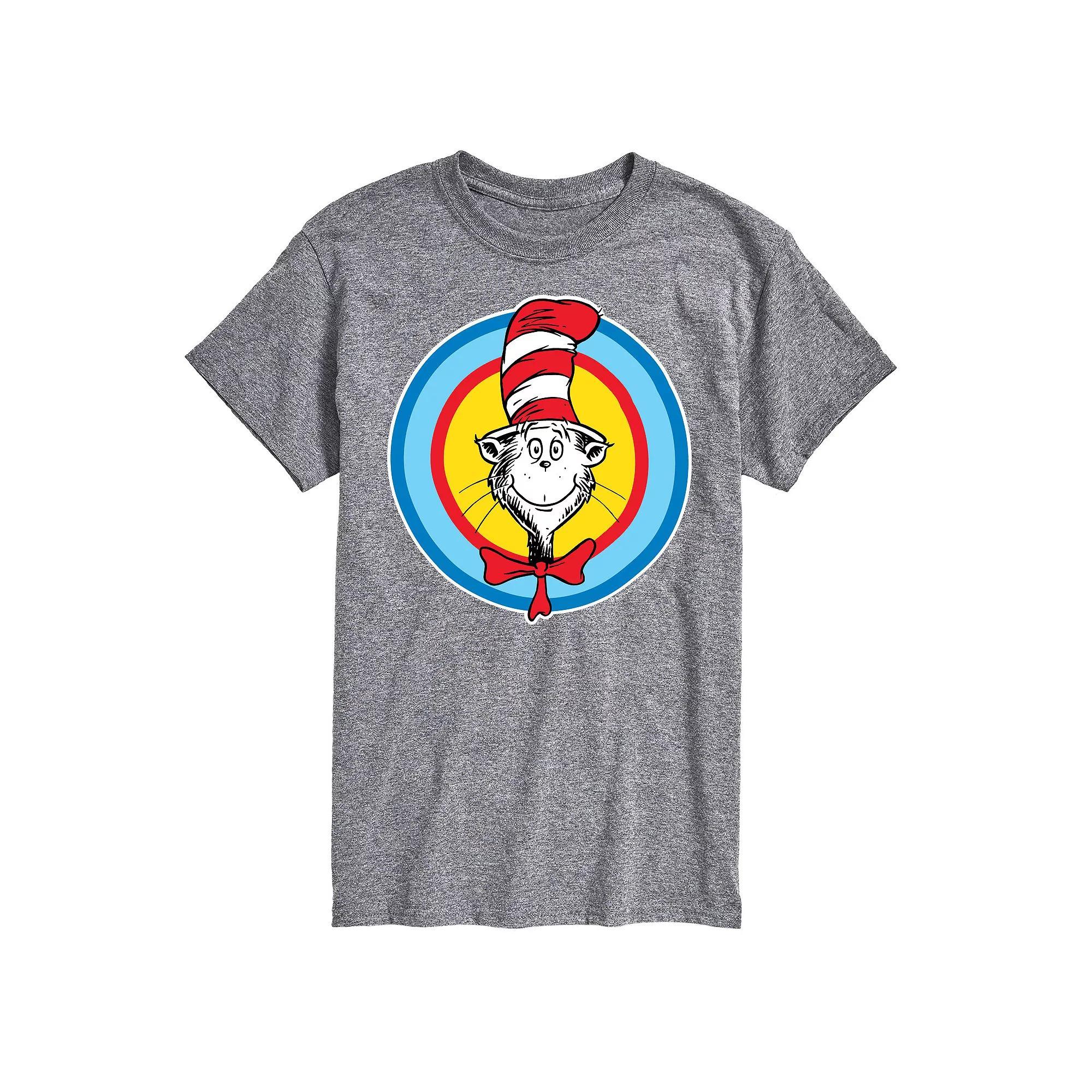 Big & Tall Dr Seuss Cat In Hat Smile Tee, Men's, Size: 3XB, Gray Product Image