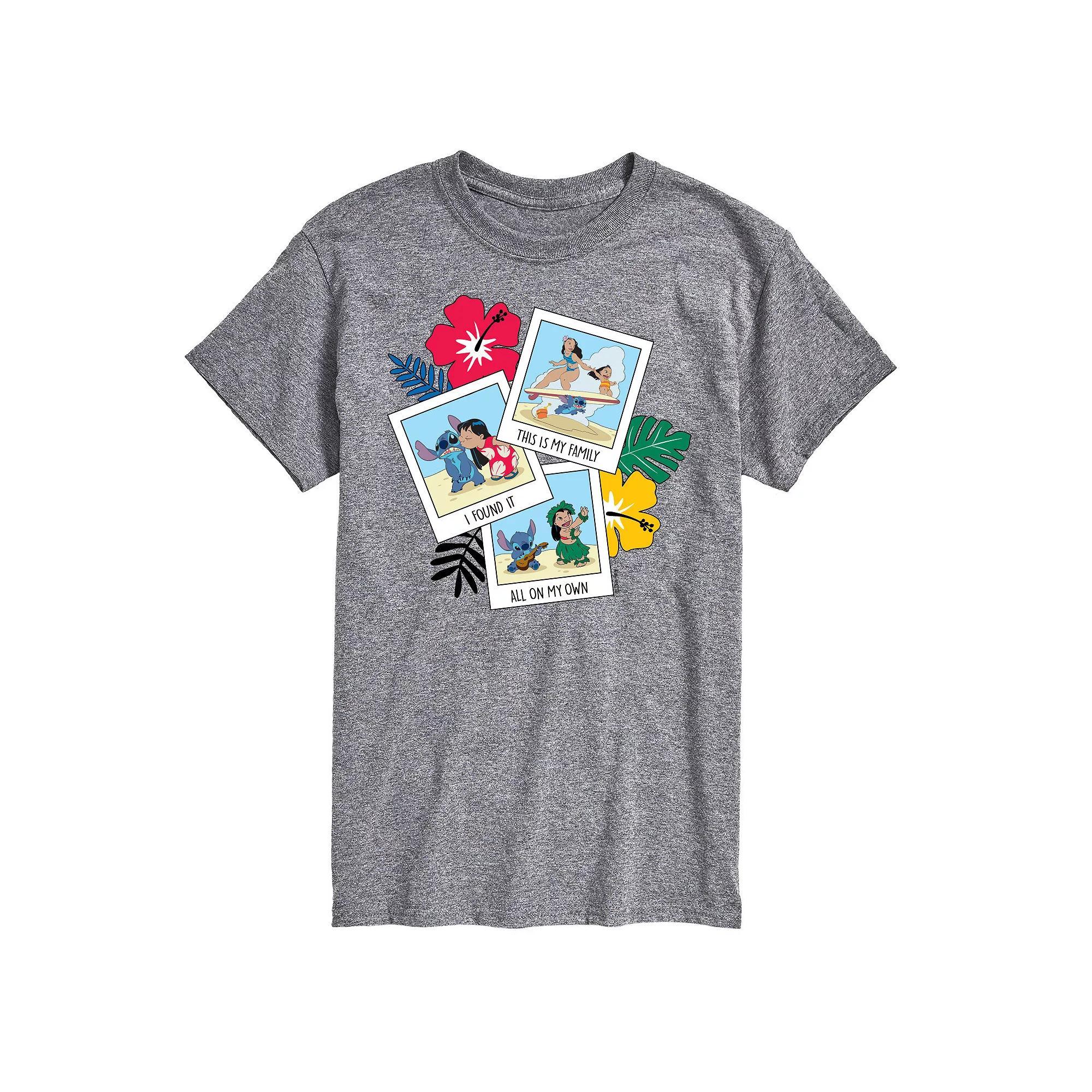 Disney's Lilo and Stitch Big & Tall This Is My Family Graphic Tee, Men's,  Product Image