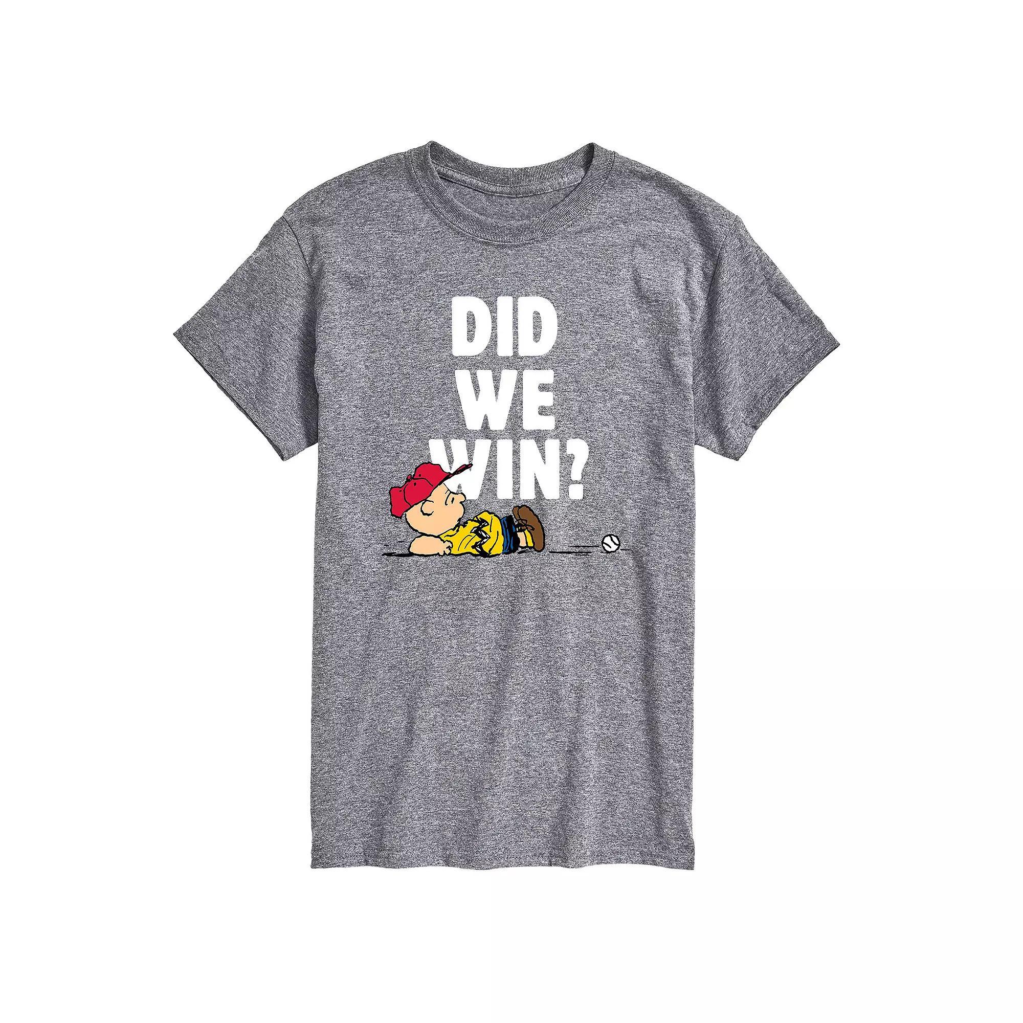 Big & Tall Peanuts Did We Win Tee, Men's,  Product Image