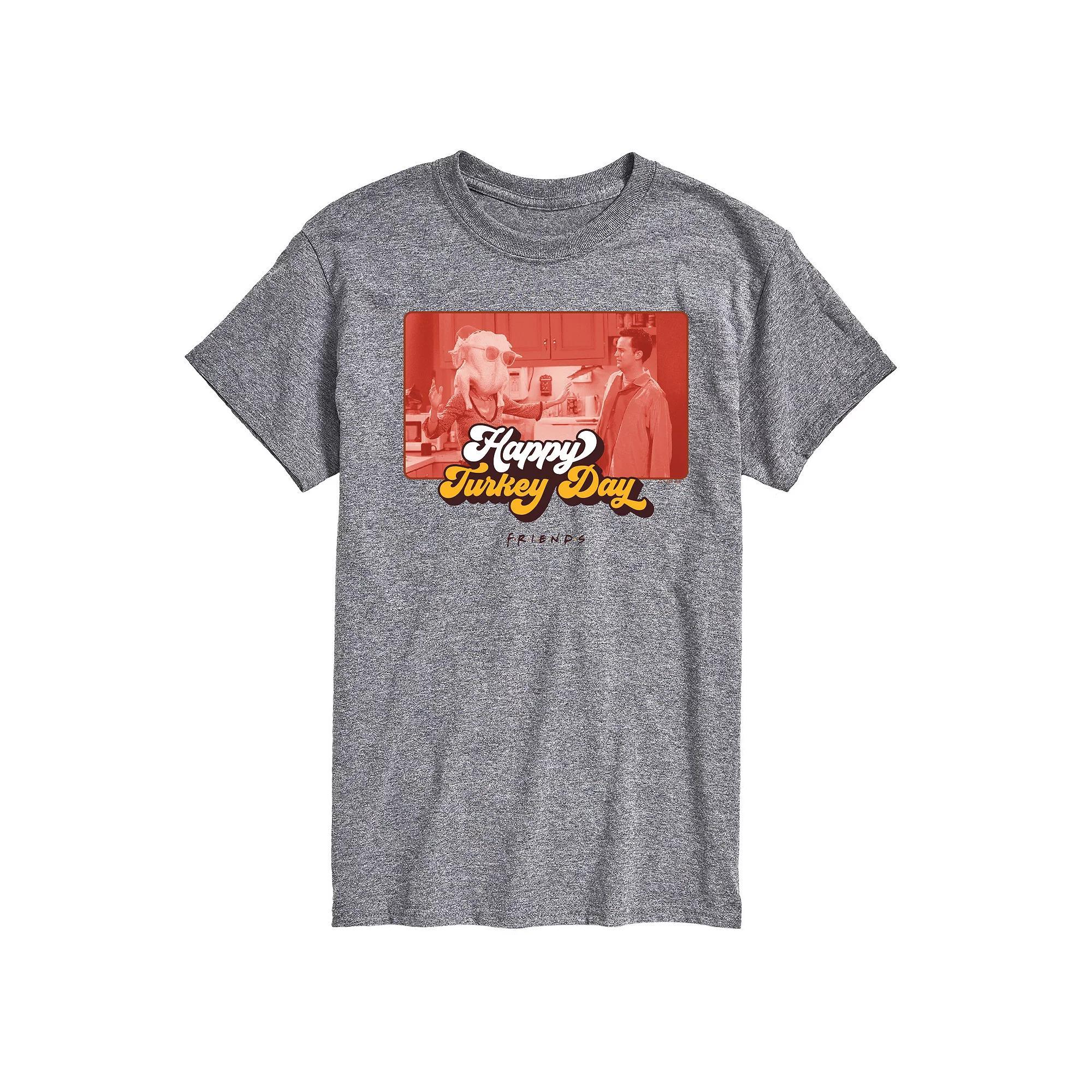 Big & Tall Friends Happy Turkey Day Graphic Tee, Men's,  Product Image