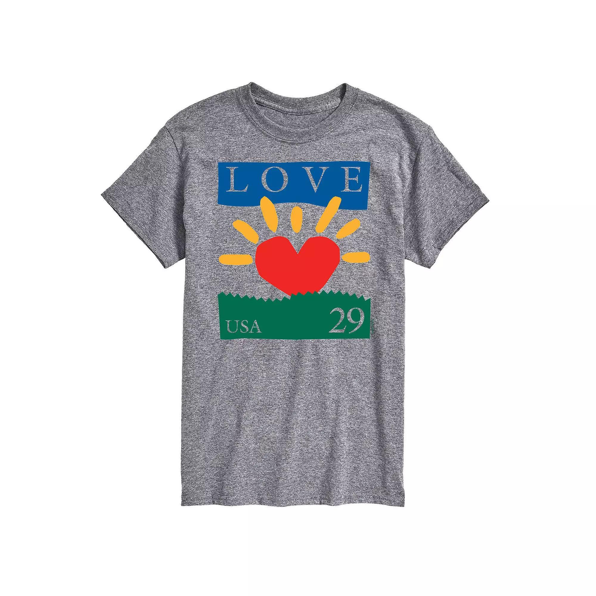 Big & Tall USPS Love 29 Stamp Tee, Men's,  Product Image