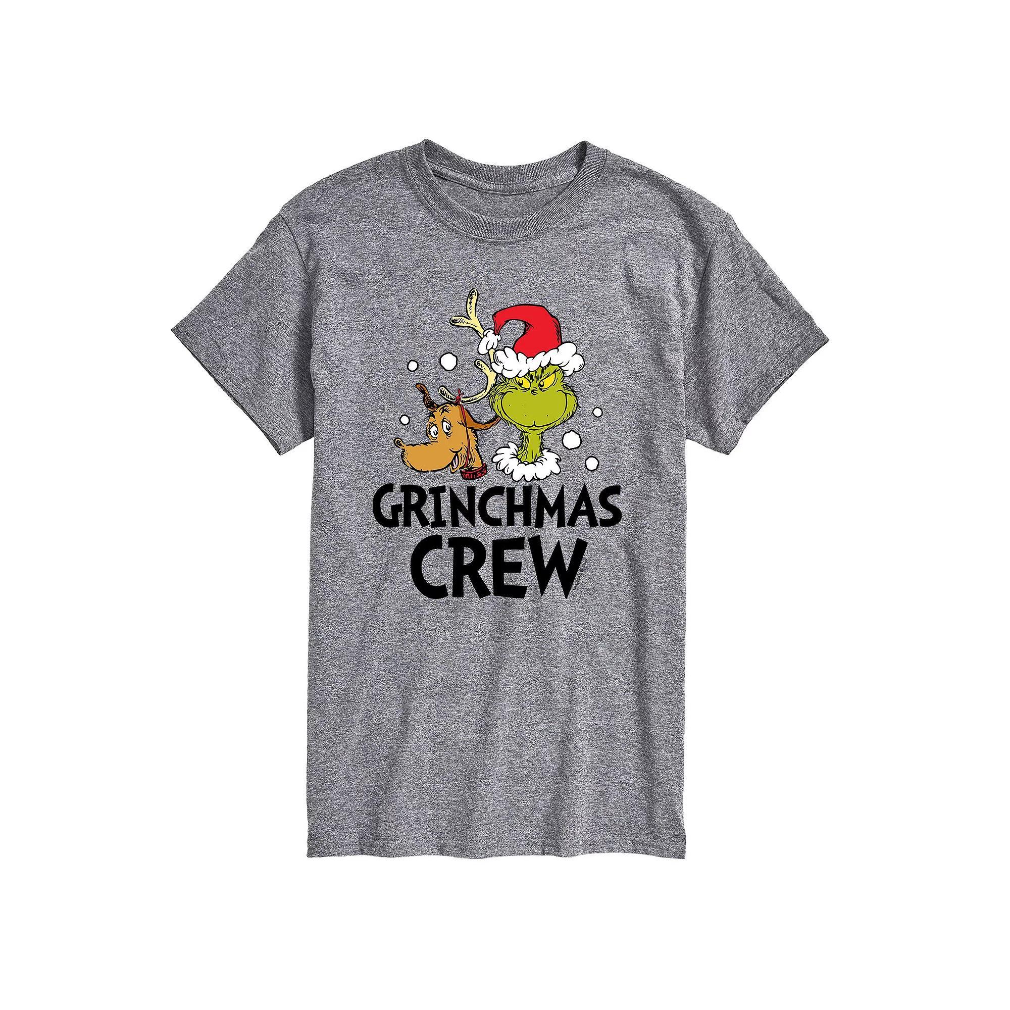 Men's Dr. Seuss Grinchmas Crew Tee, Size: XXL, Gray Product Image