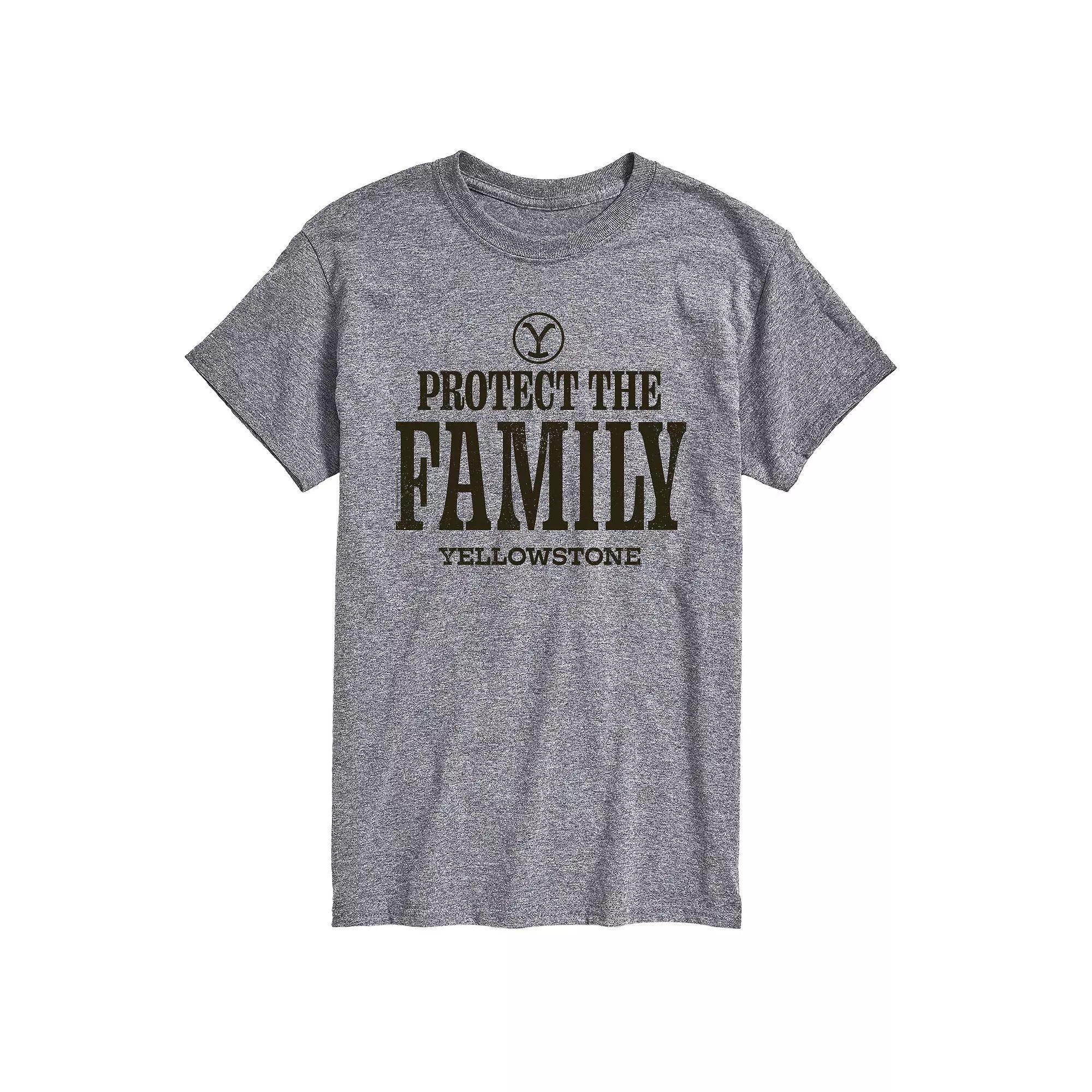 Big & Tall Yellowstone We Are Family Tee, Men's, Size: 4XB, Gray Product Image