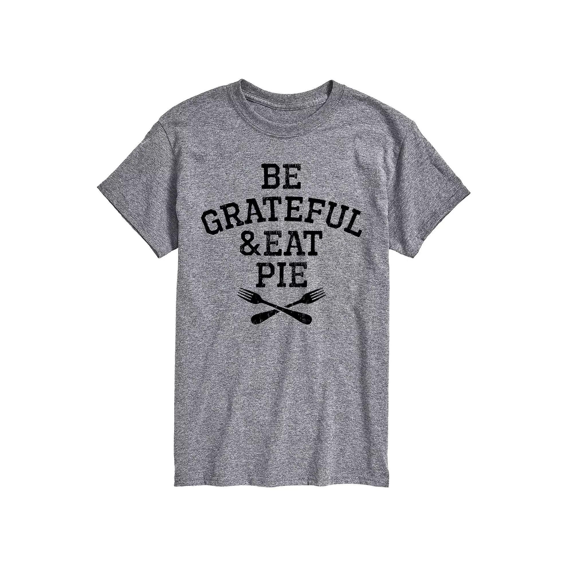 Big & Tall Be Grateful Eat Pie Tee, Men's,  Product Image