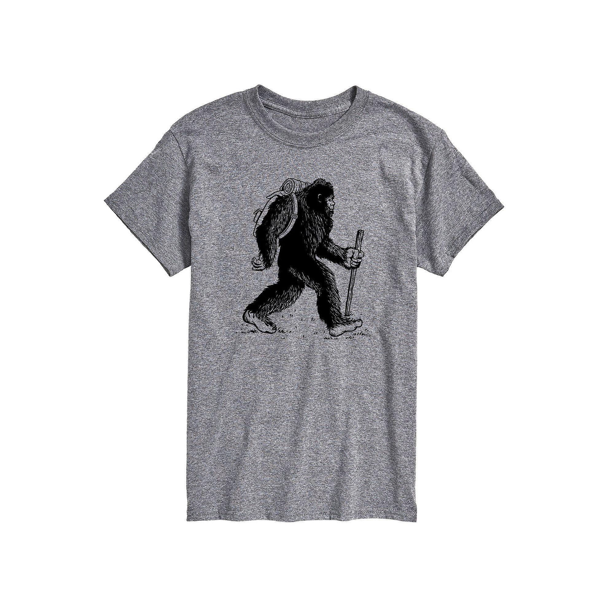 Men's Bigfoot Backpacking Graphic Tee, Size: XS, Gray Product Image