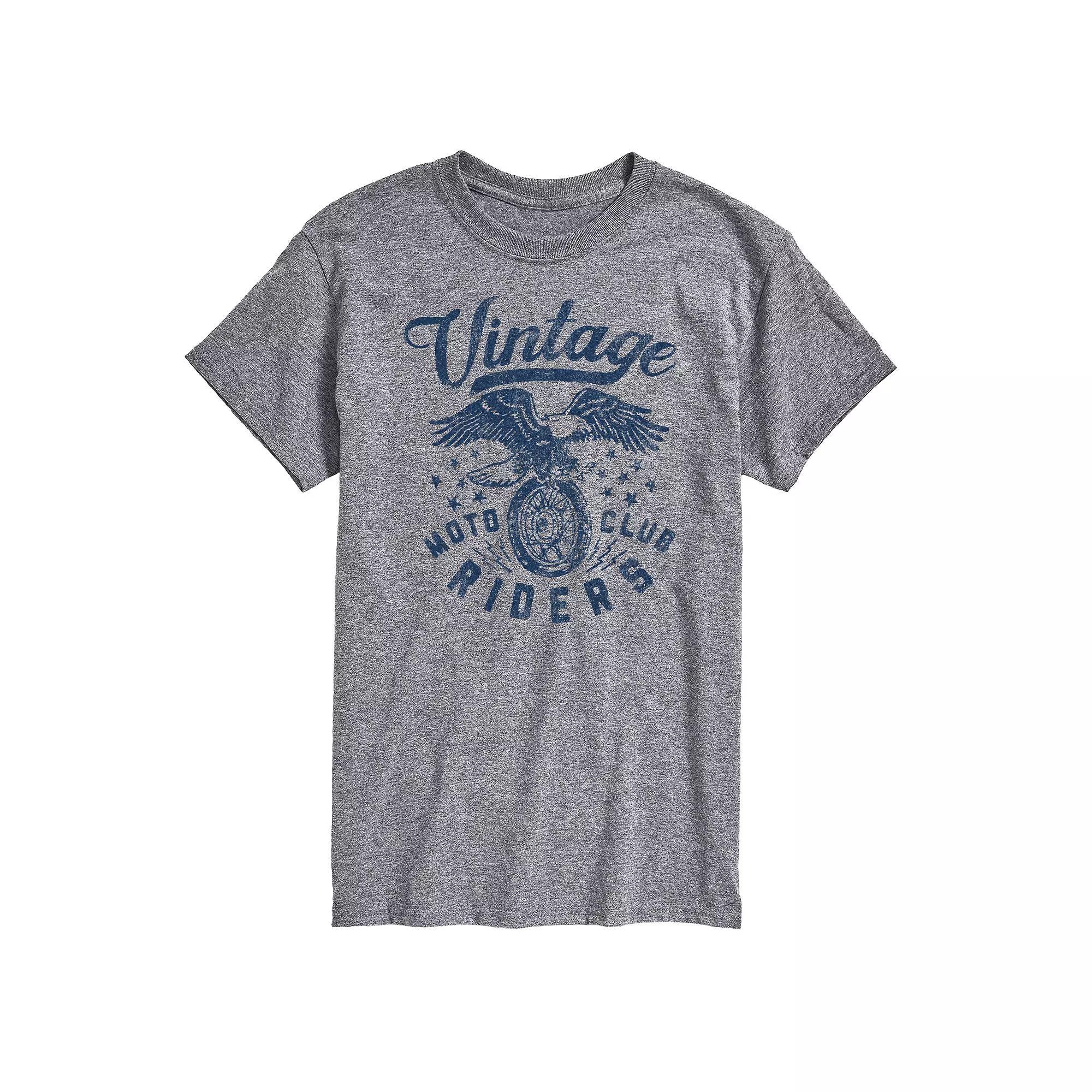 Big & Tall Vintage Moto Club Riders Tee, Men's,  Product Image