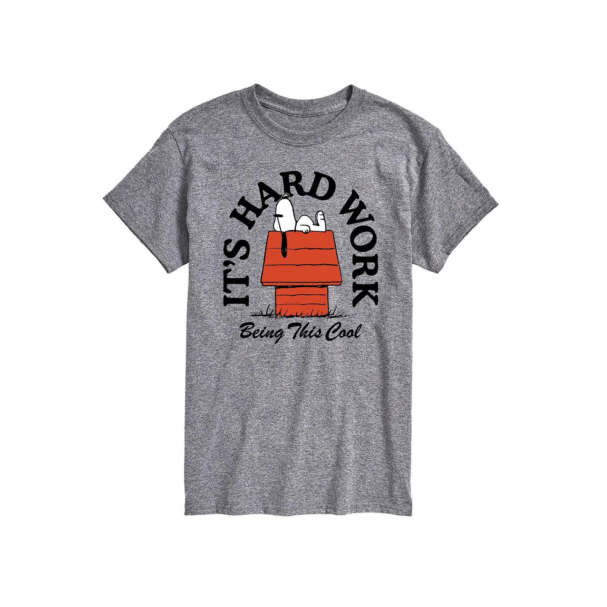 Big & Tall Peanuts It's Hard Work Being Cool Graphic Tee, Men's,  Product Image