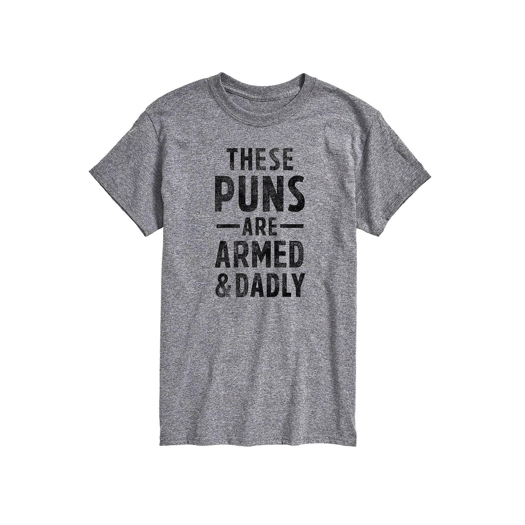 Big & Tall These Puns Are Armed And Dadly Graphic Tee, Men's,  Product Image
