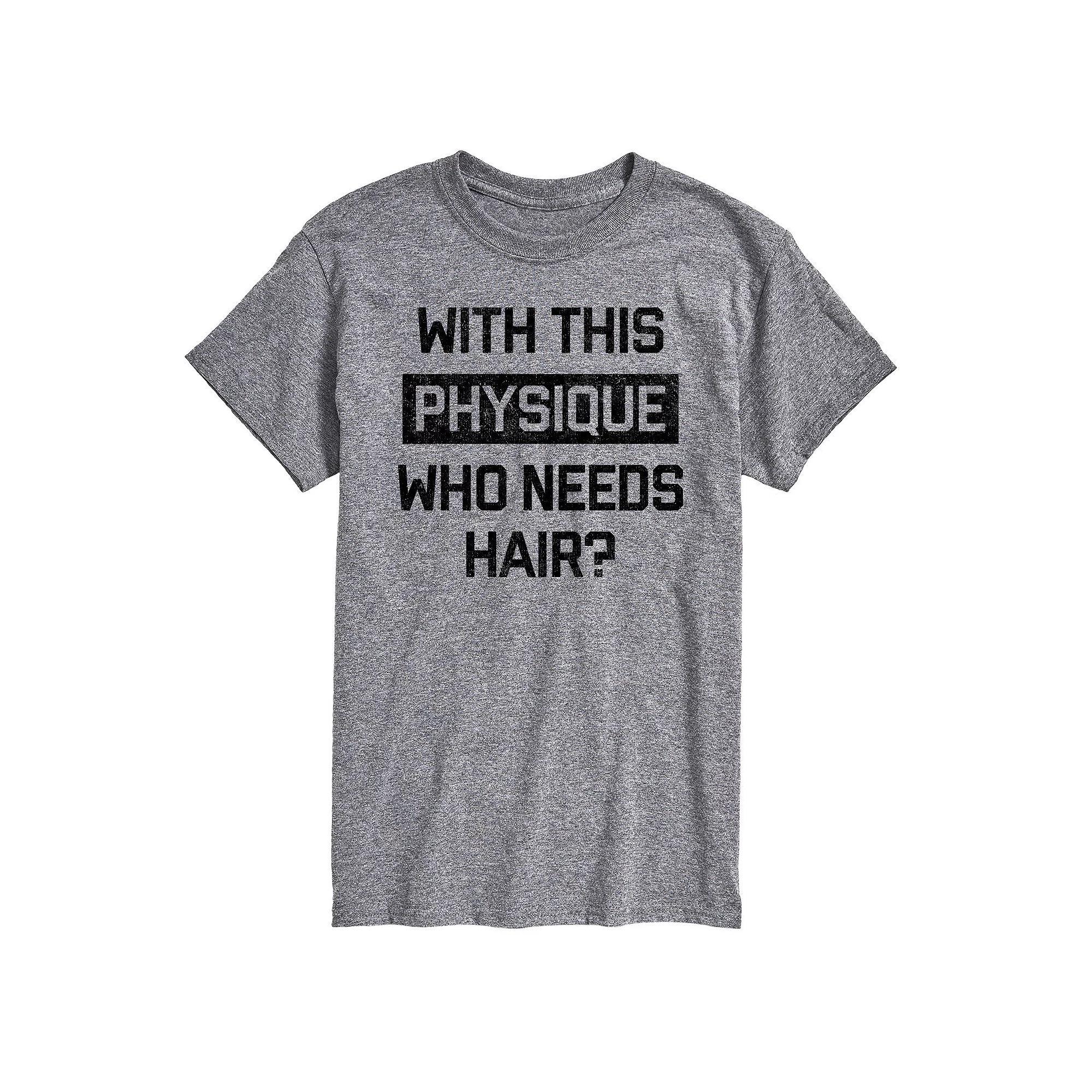 Big & Tall Who Needs Hair Graphic Tee, Men's,  Product Image