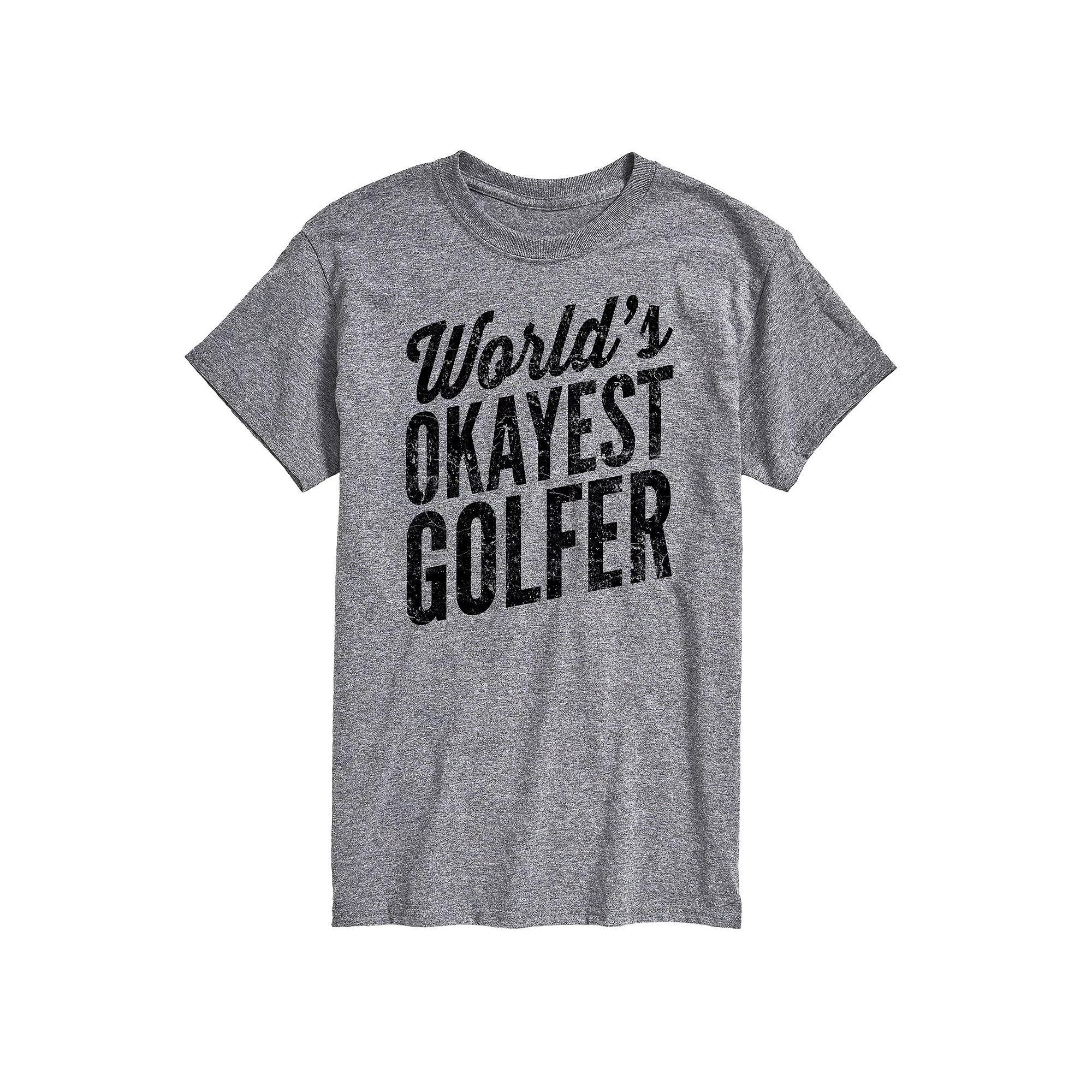 Men's Worlds Okayest Golfer Graphic Tee,  Product Image