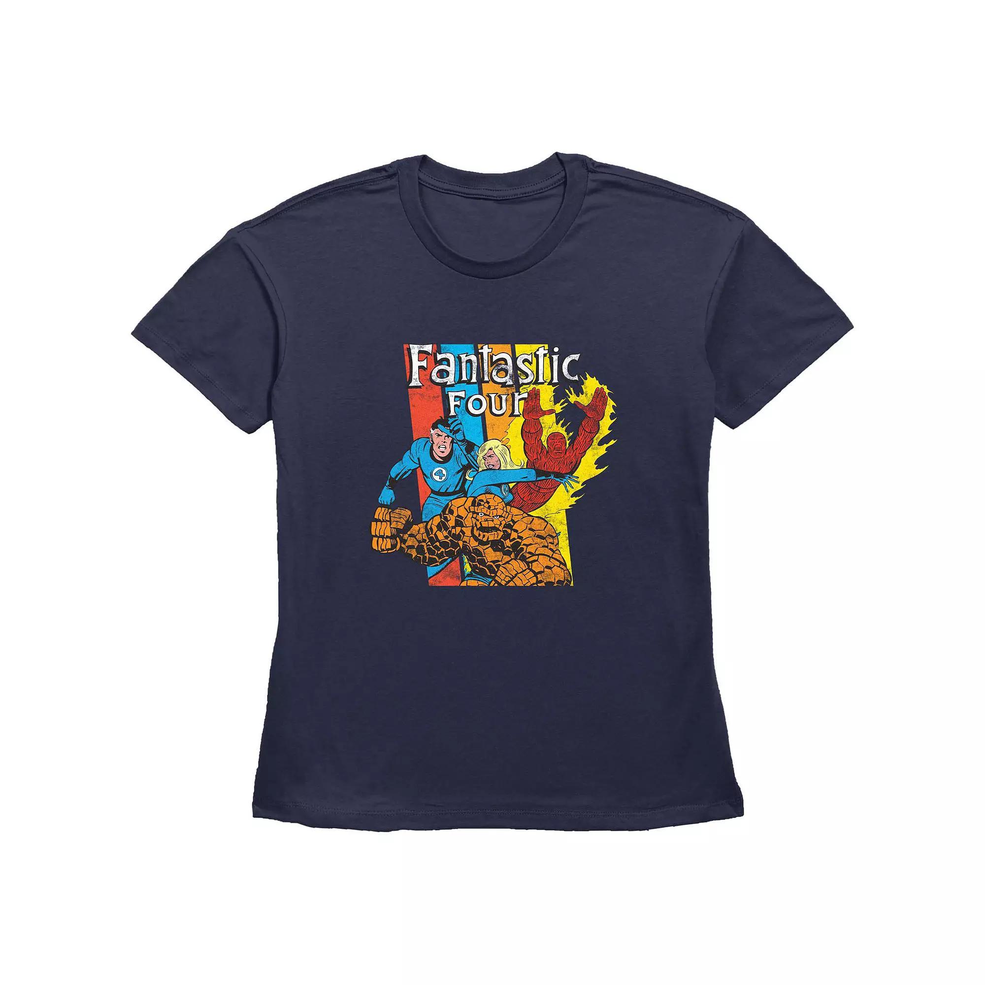 Women's Marvel Fantastic Four Action Team Graphic Tee,  Product Image