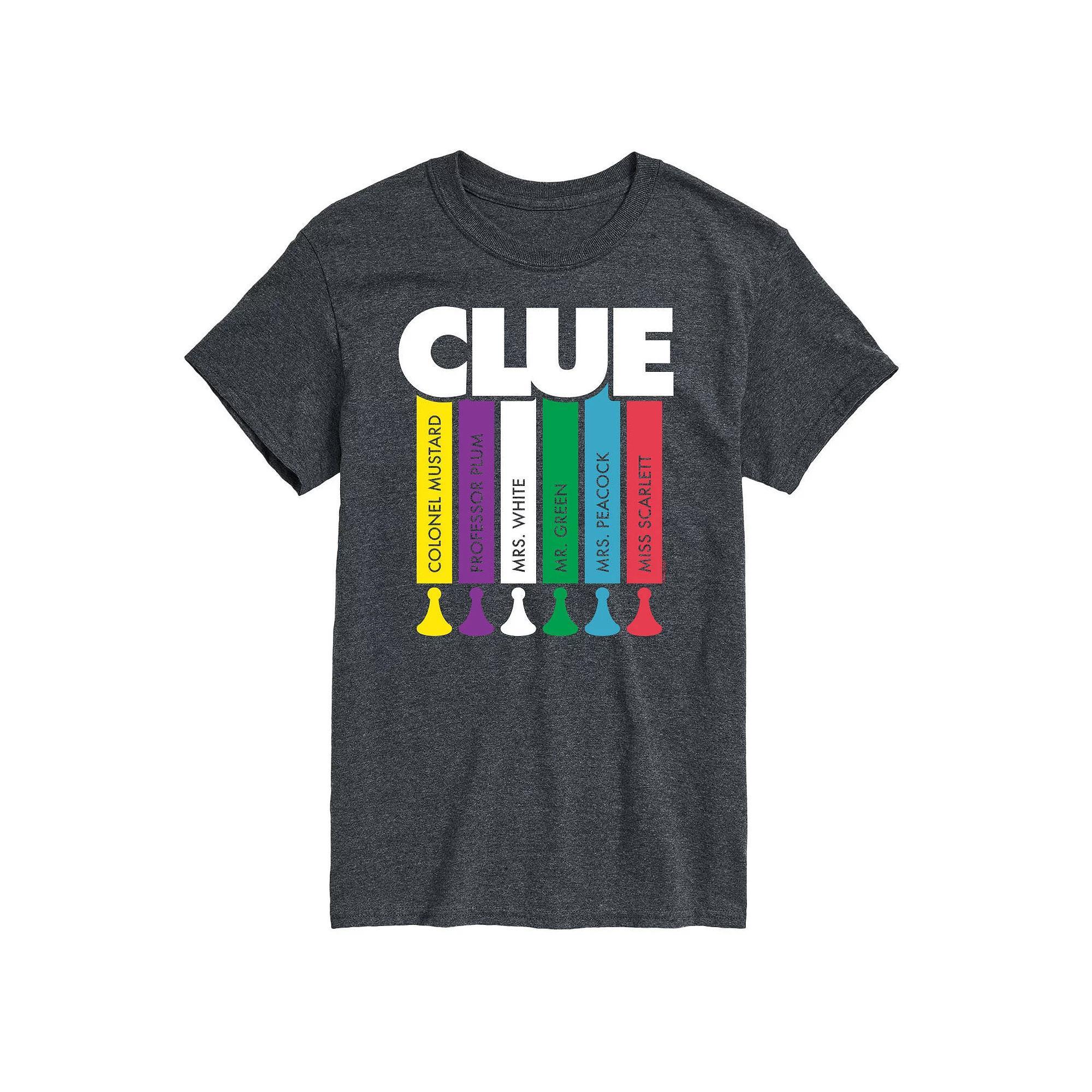 Big & Tall Clue Logo Characters Graphic Tee, Men's, Size: 5XB, Gray Product Image