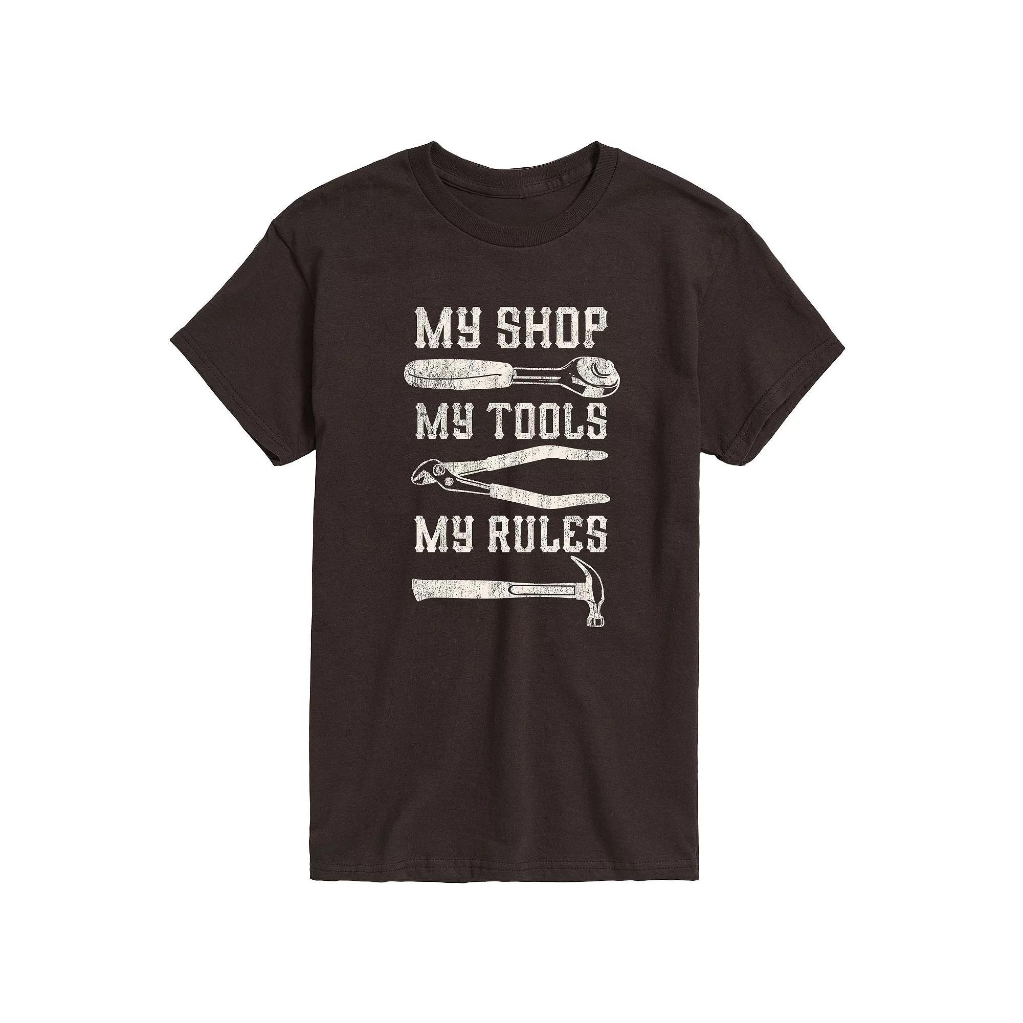 Men's My Shop My Tools My Rules Graphic Tee,  Product Image