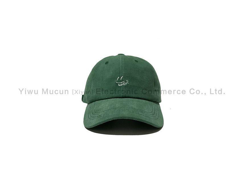 Smiley Face Embroidered Baseball Cap Product Image